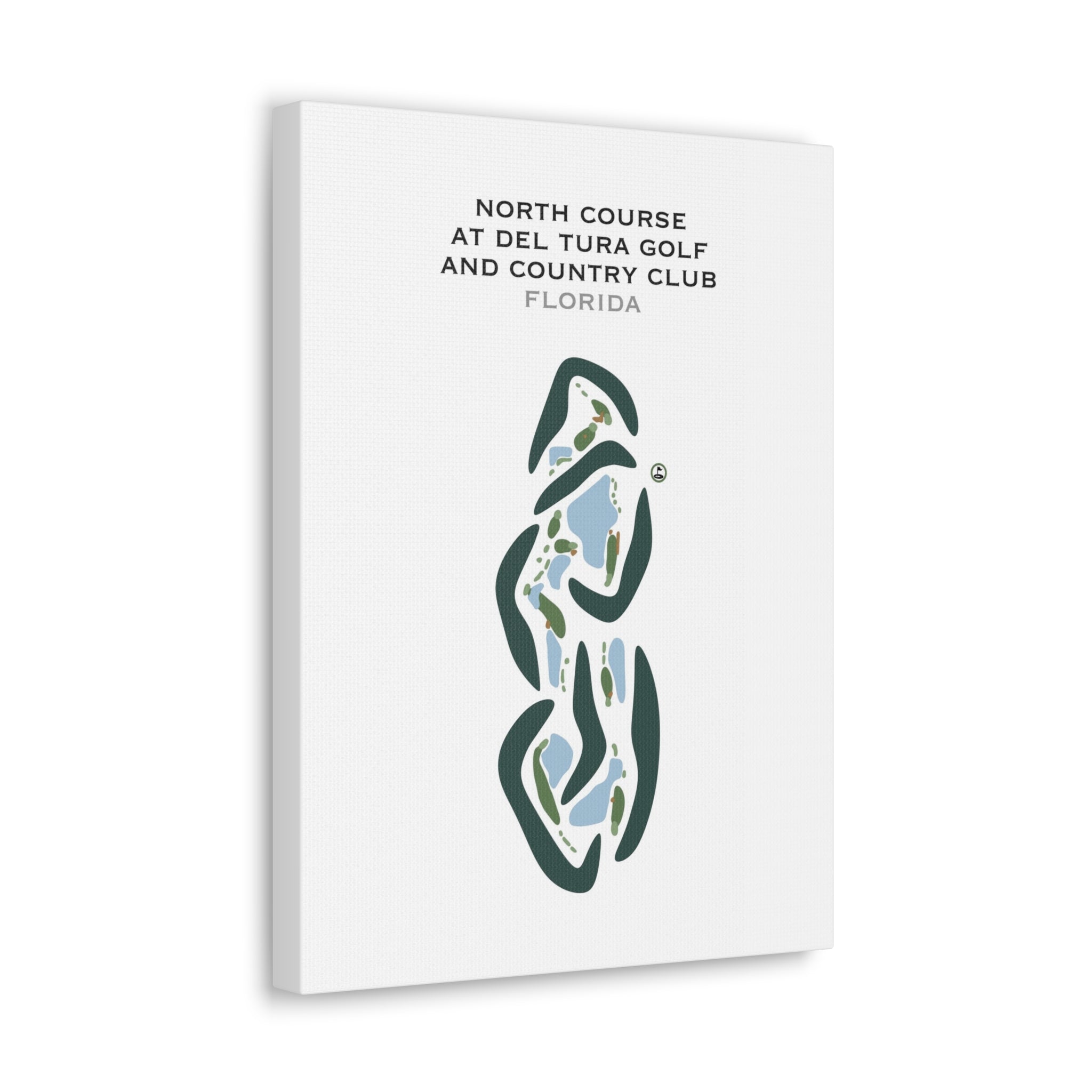 North Course at Del Tura Golf & Country Club, Florida - Printed Golf Courses