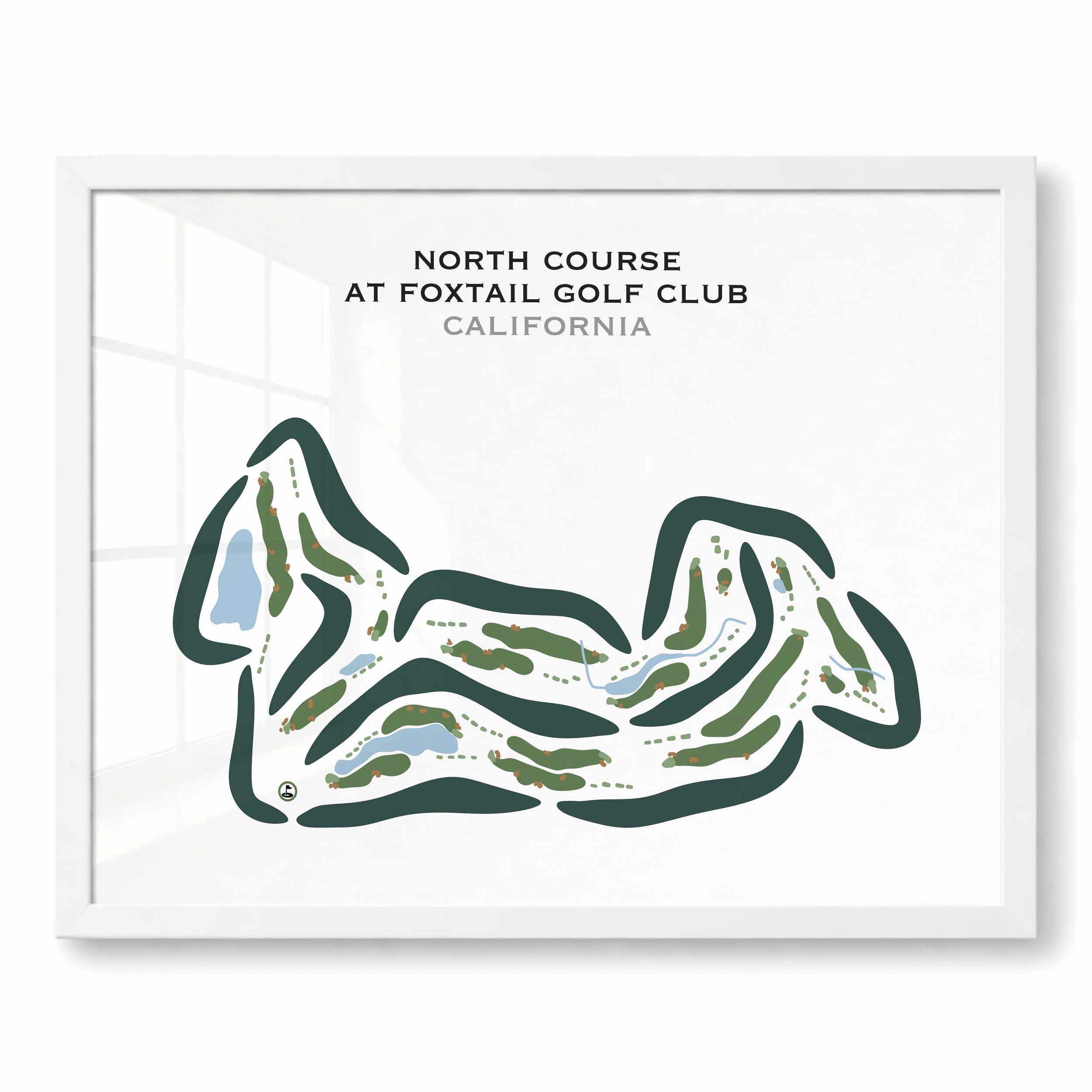 North Course at Foxtail Golf Club, California - Printed Golf Courses