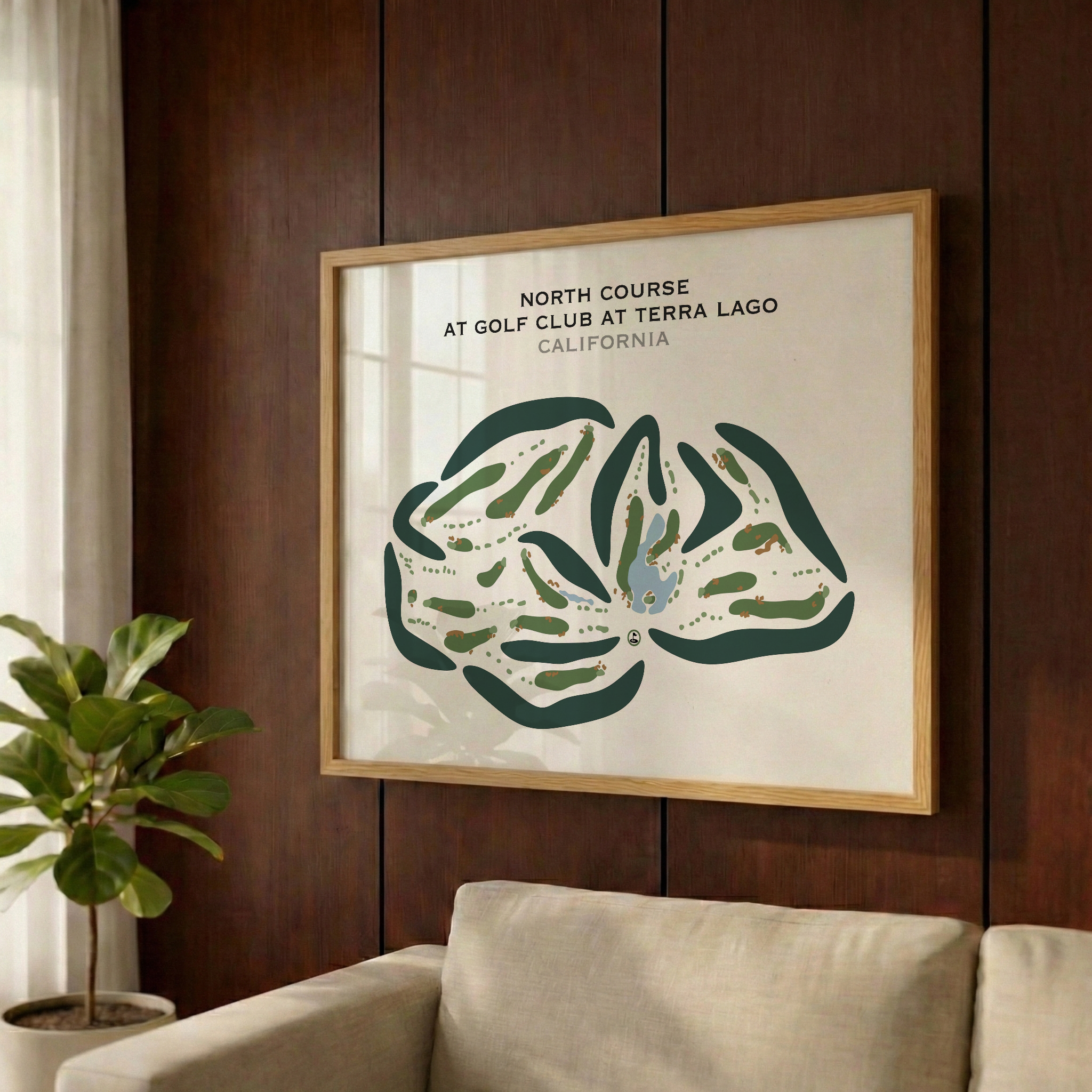 North Course at Golf Club At Terra Lago, California - Printed Golf Courses