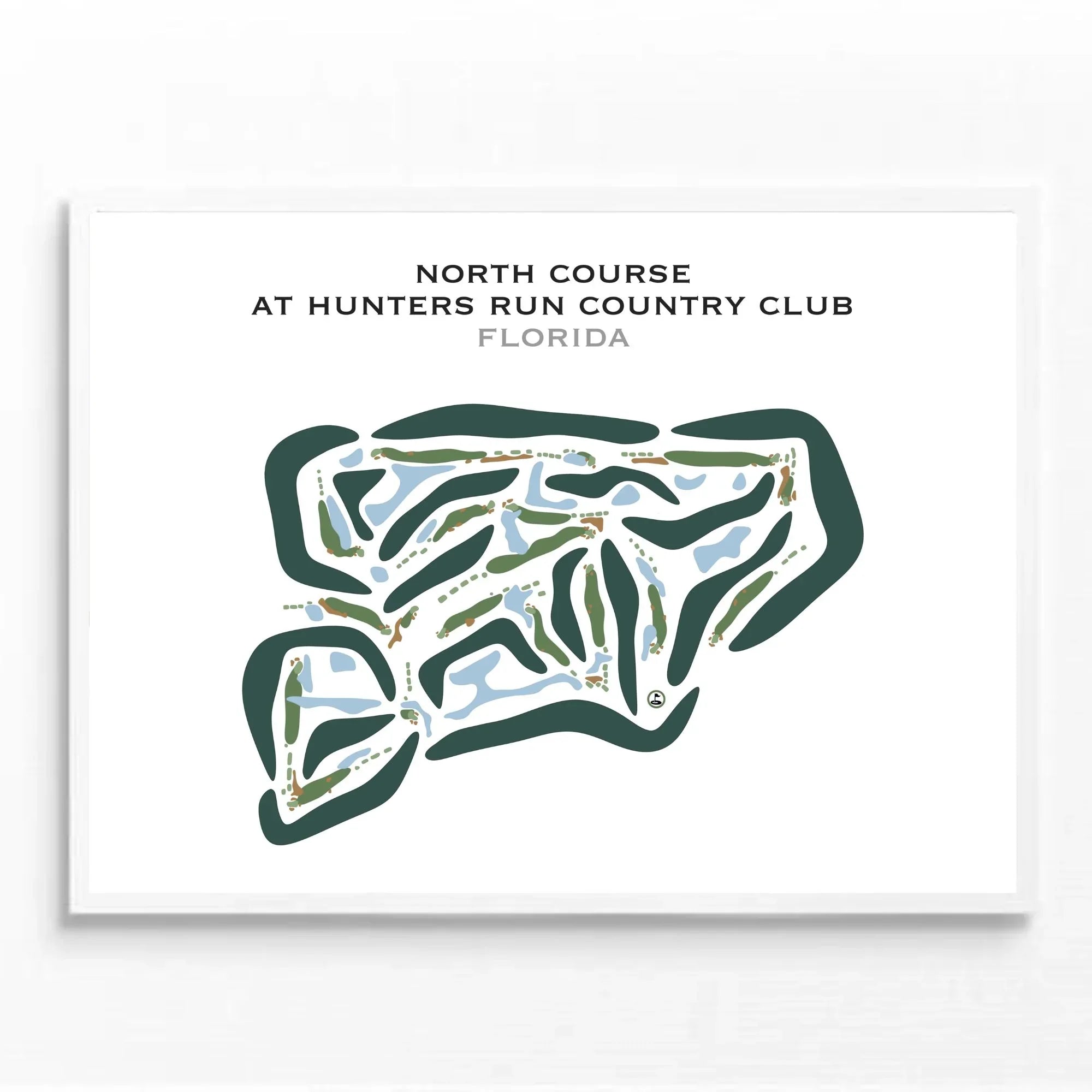 North Course at Hunters Run Country Club, Florida - Printed Golf Courses