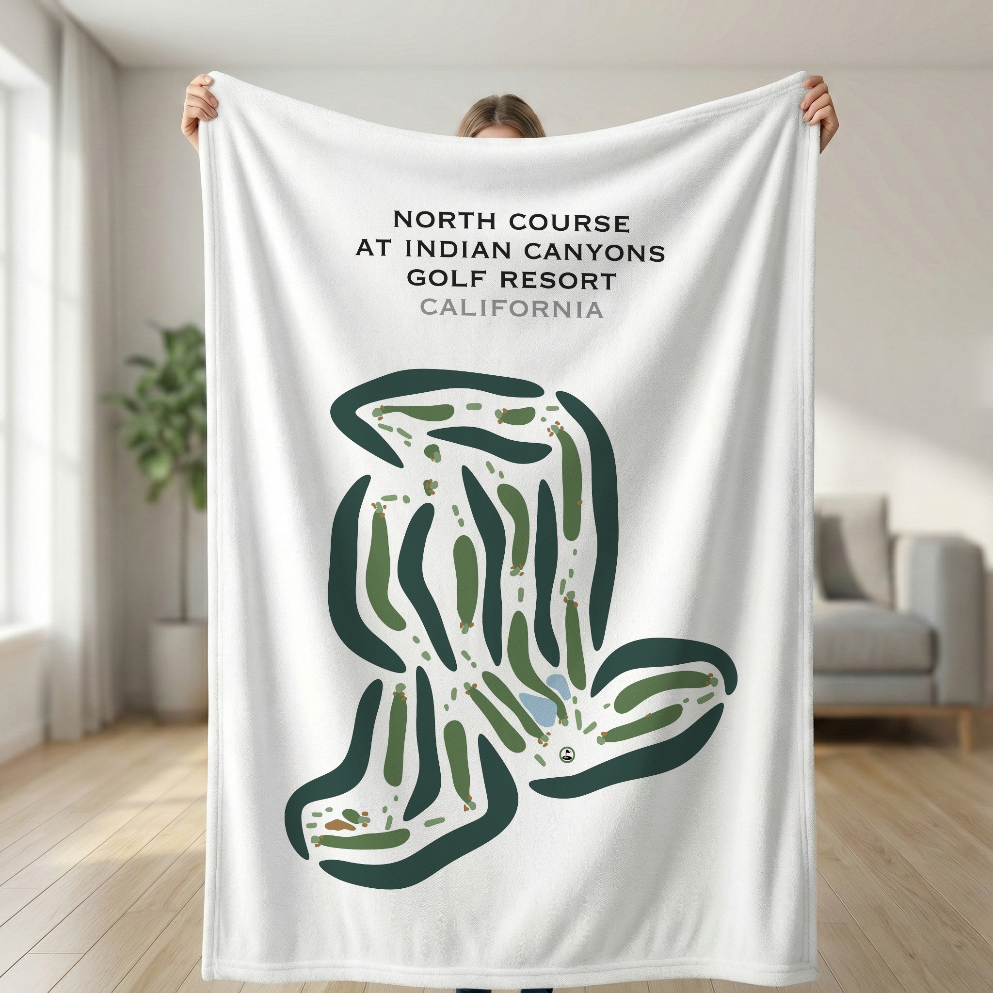 North Course at Indian Canyons Golf Resort, California - Printed Golf Courses