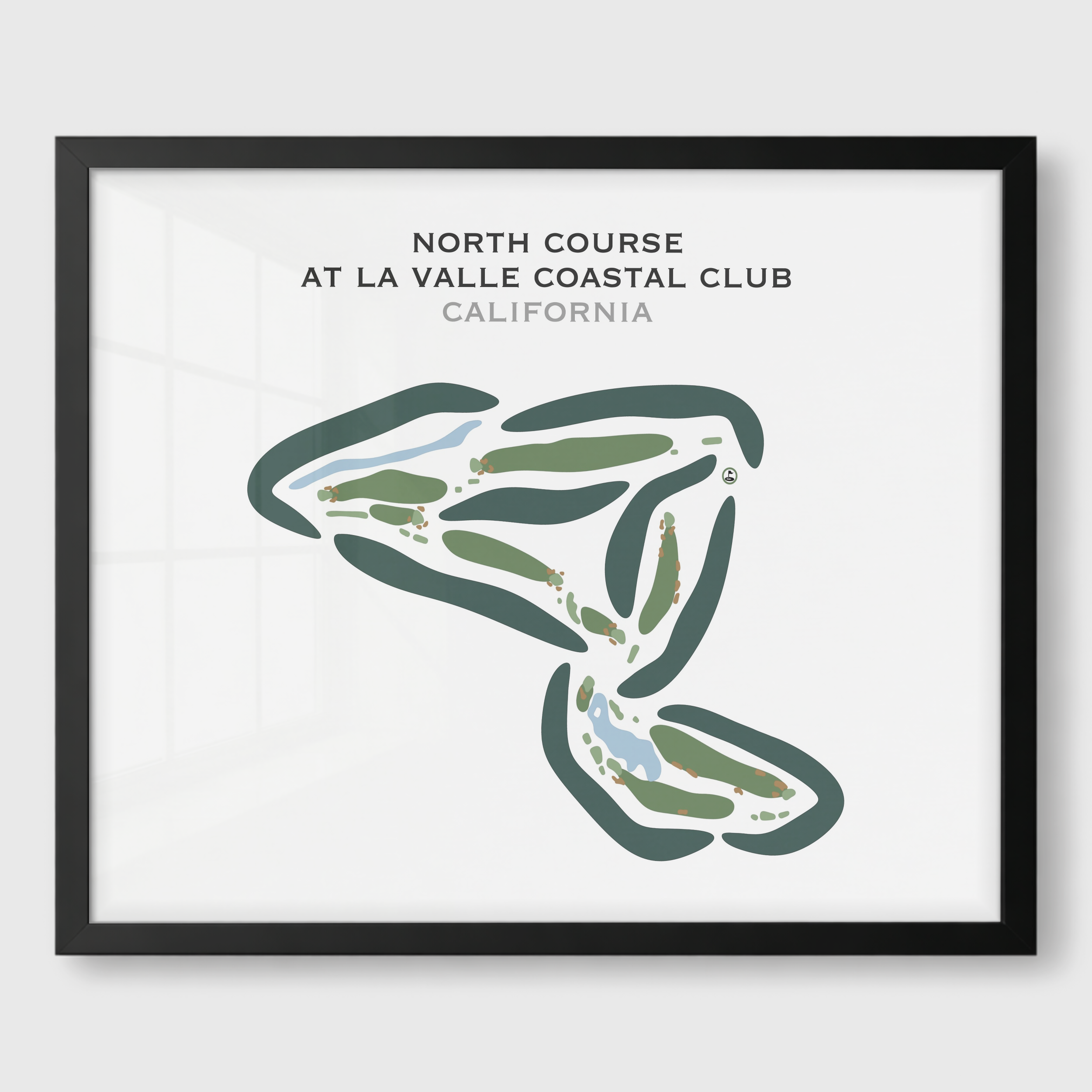 North Course at LaValle Coastal Club, California - Printed Golf Courses
