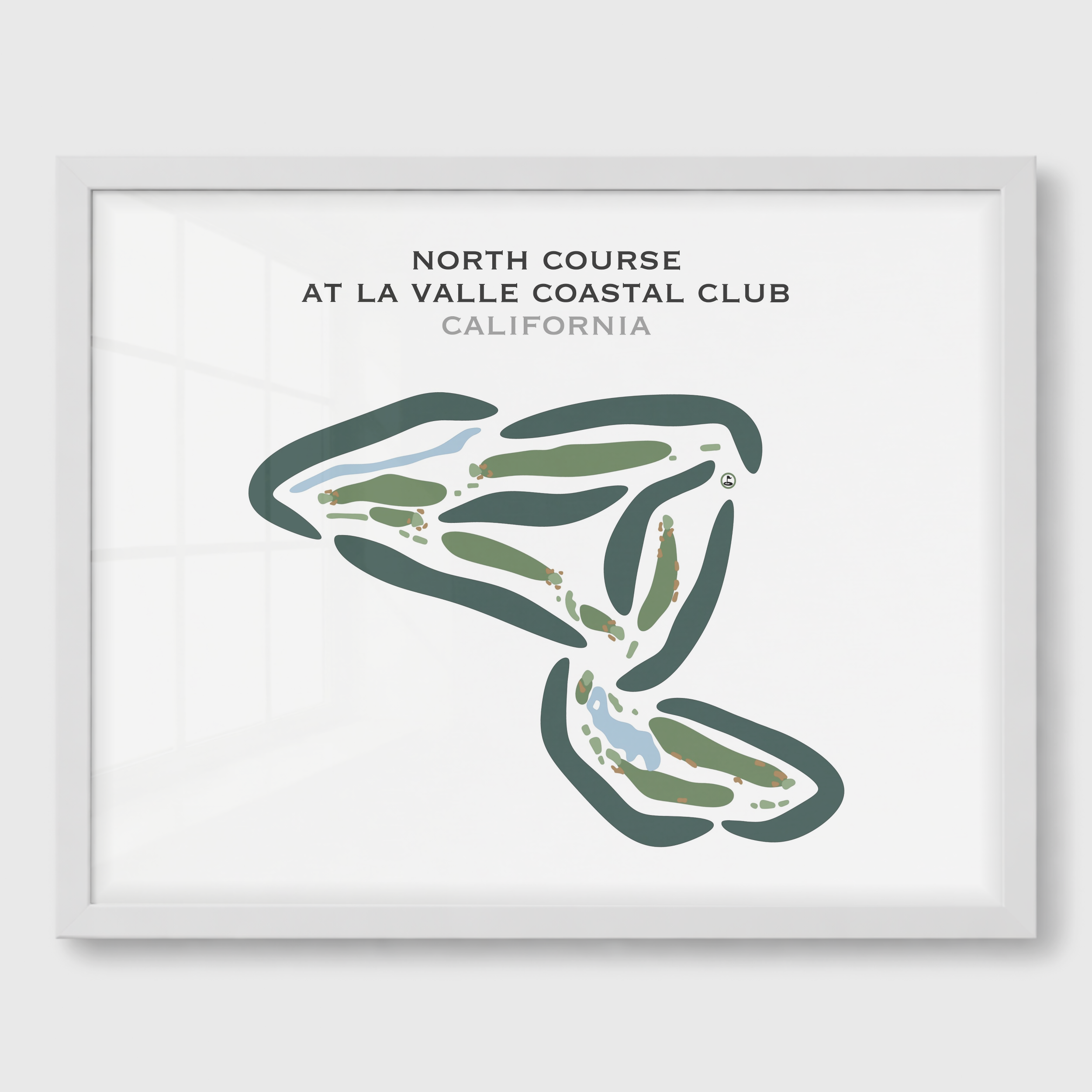 North Course at LaValle Coastal Club, California - Printed Golf Courses