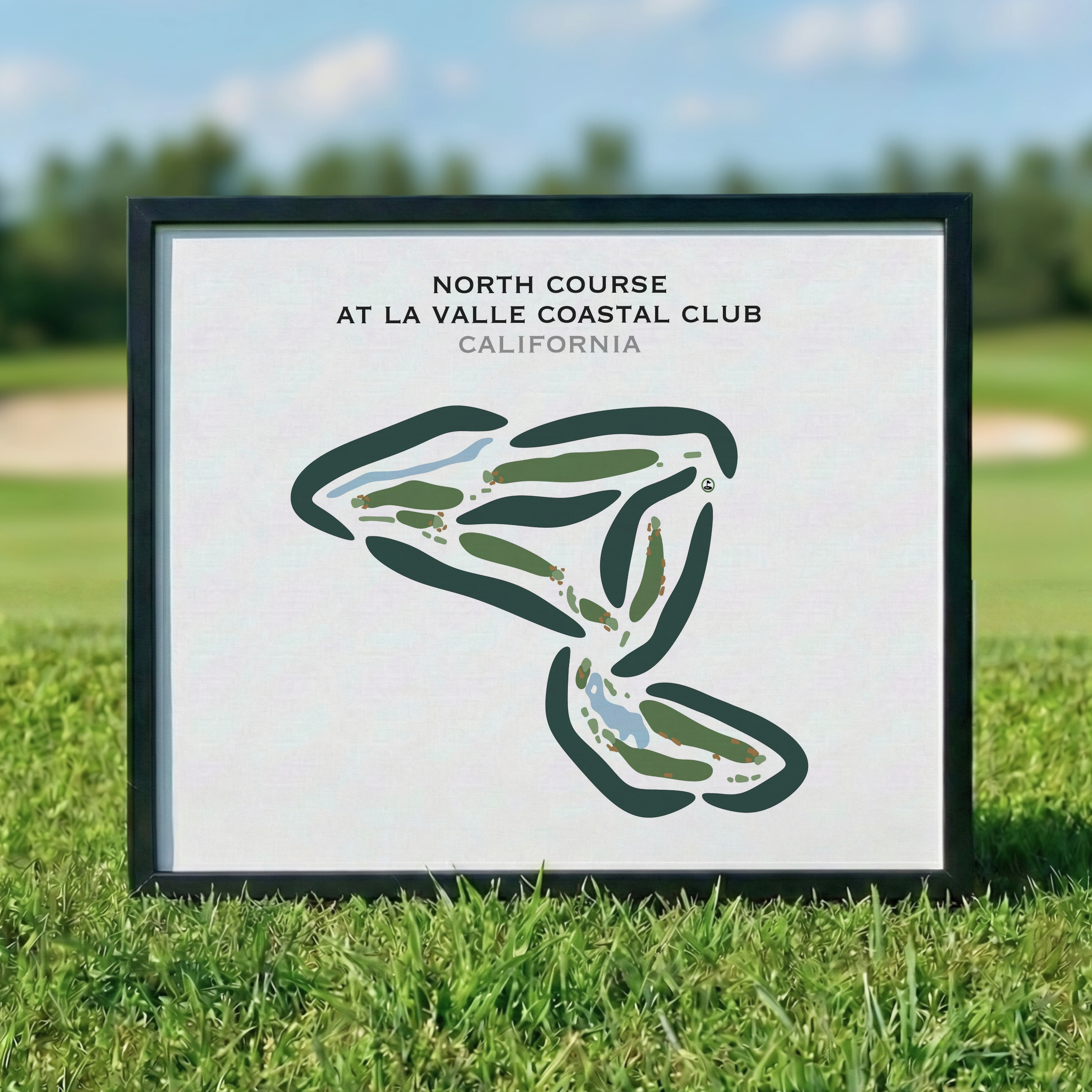 North Course at LaValle Coastal Club, California - Printed Golf Courses