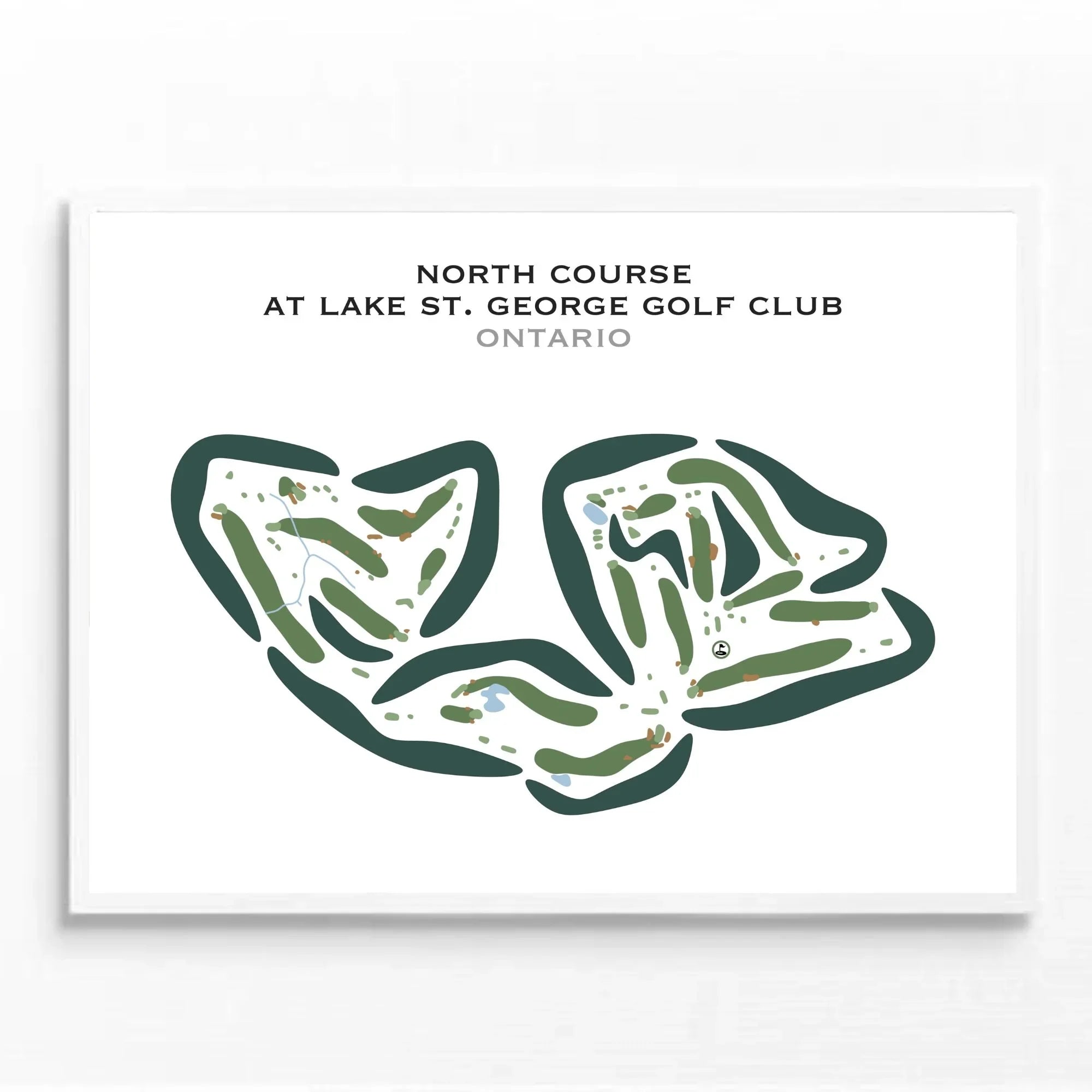 North Course at Lake St. George Golf Club, Ontario, Canada - Printed Golf Courses