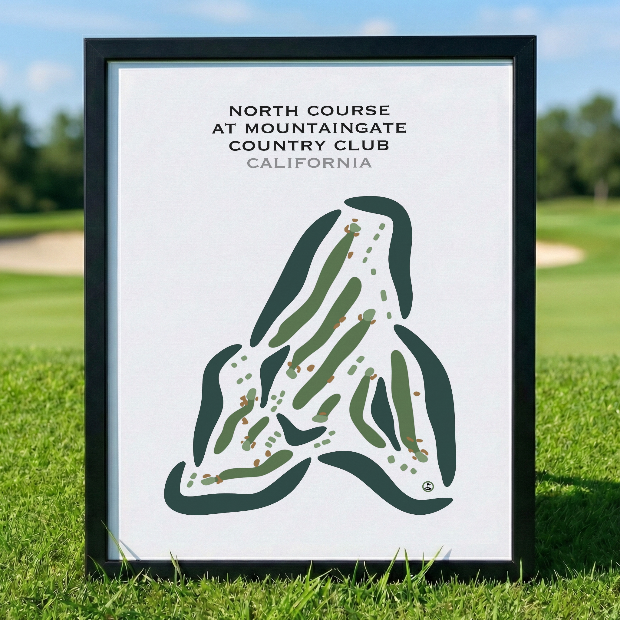 North Course at Mountain Gate Country Club, California - Printed Golf Courses