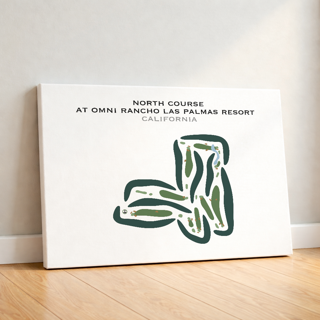 North Course at Omni Rancho Las Palmas Resort, California - Printed Golf Courses
