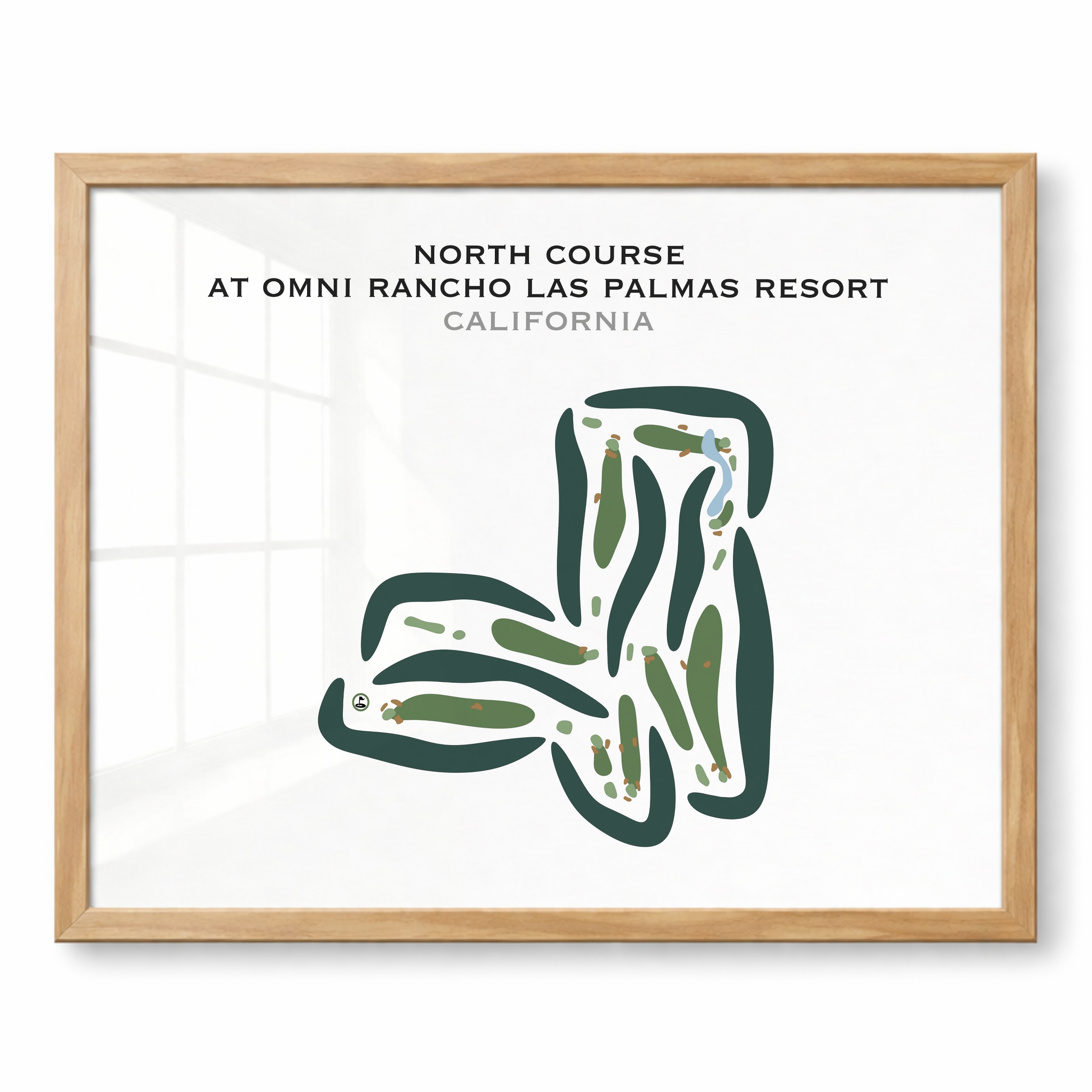 North Course at Omni Rancho Las Palmas Resort, California - Printed Golf Courses