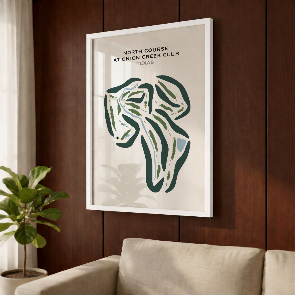 North Course at Onion Creek Club, Texas - Printed Golf Courses