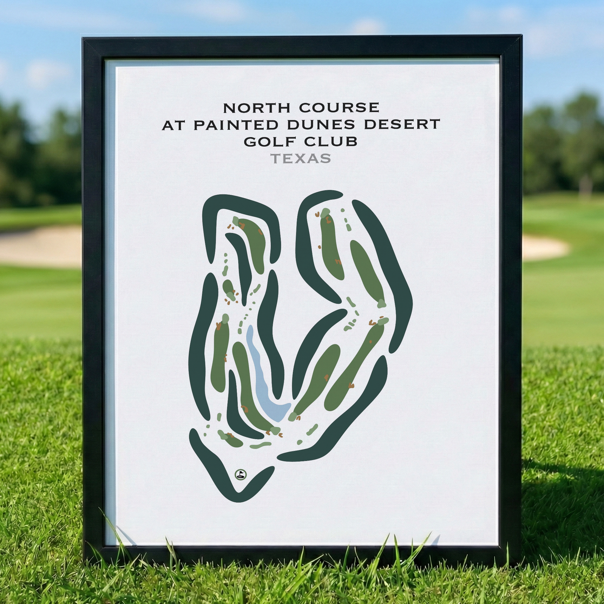 North Course at Painted Dunes Desert Golf Course, Texas - Printed Golf Courses