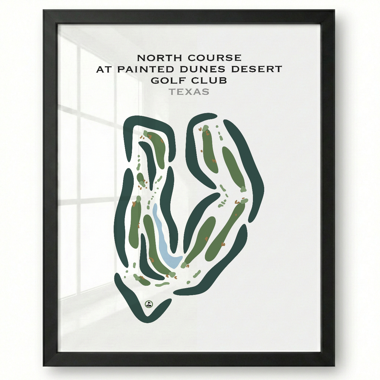 North Course at Painted Dunes Desert Golf Course, Texas - Printed Golf Courses