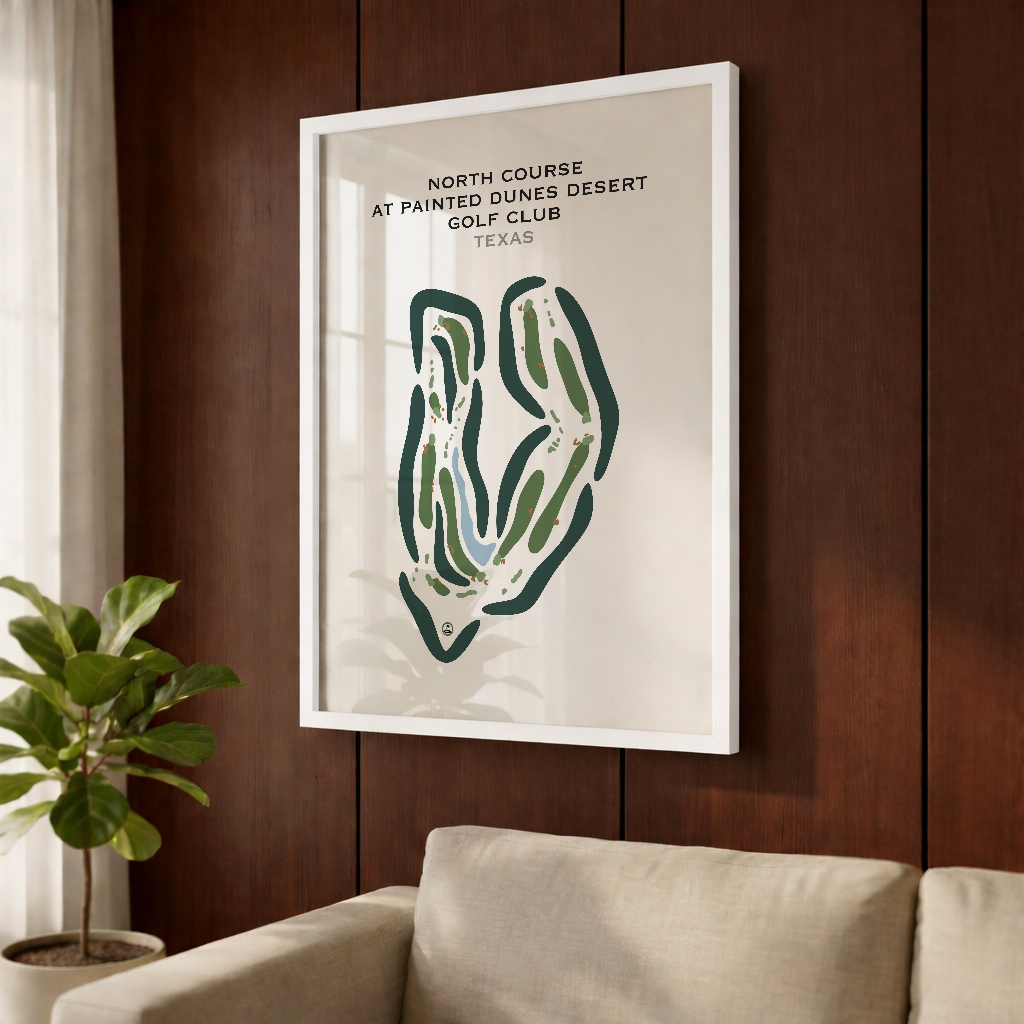 North Course at Painted Dunes Desert Golf Course, Texas - Printed Golf Courses