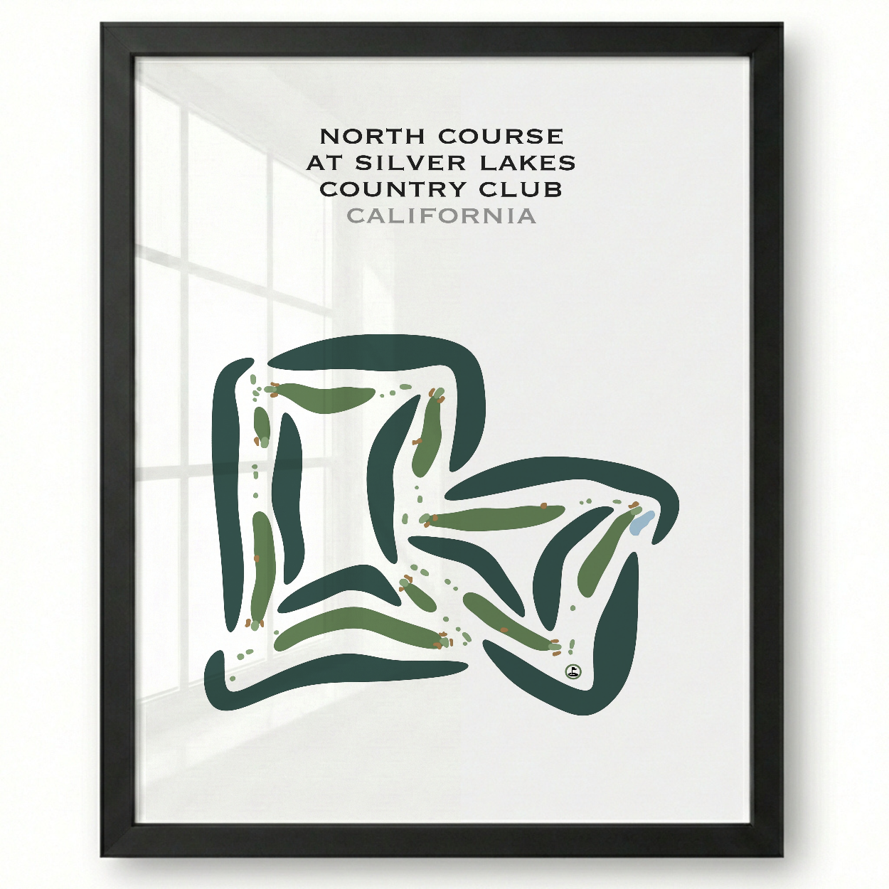North Course at Silver Lakes Country Club, California - Printed Golf Courses
