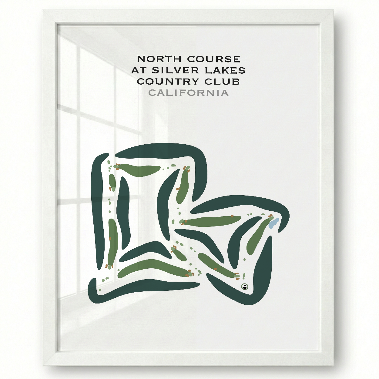 North Course at Silver Lakes Country Club, California - Printed Golf Courses