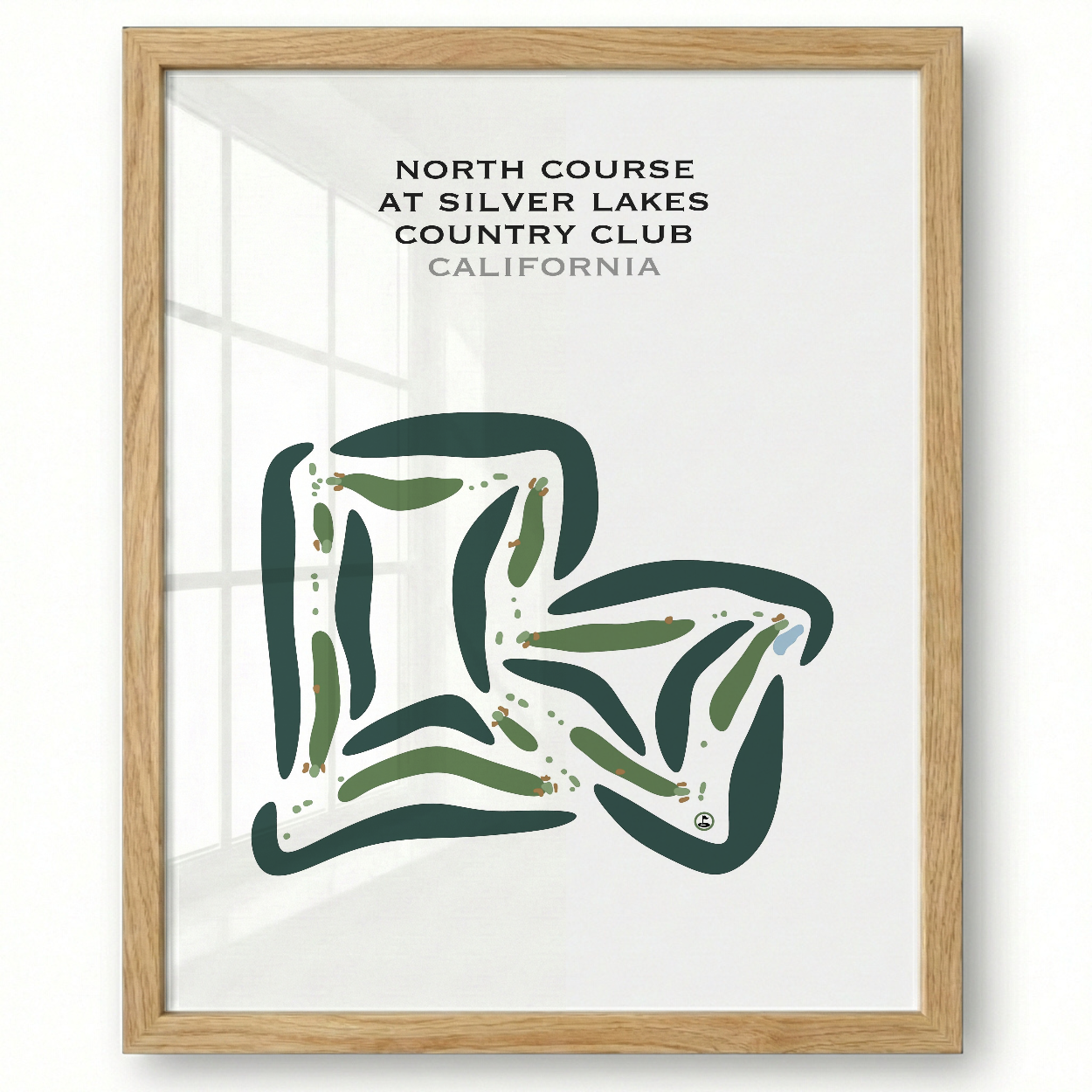 North Course at Silver Lakes Country Club, California - Printed Golf Courses
