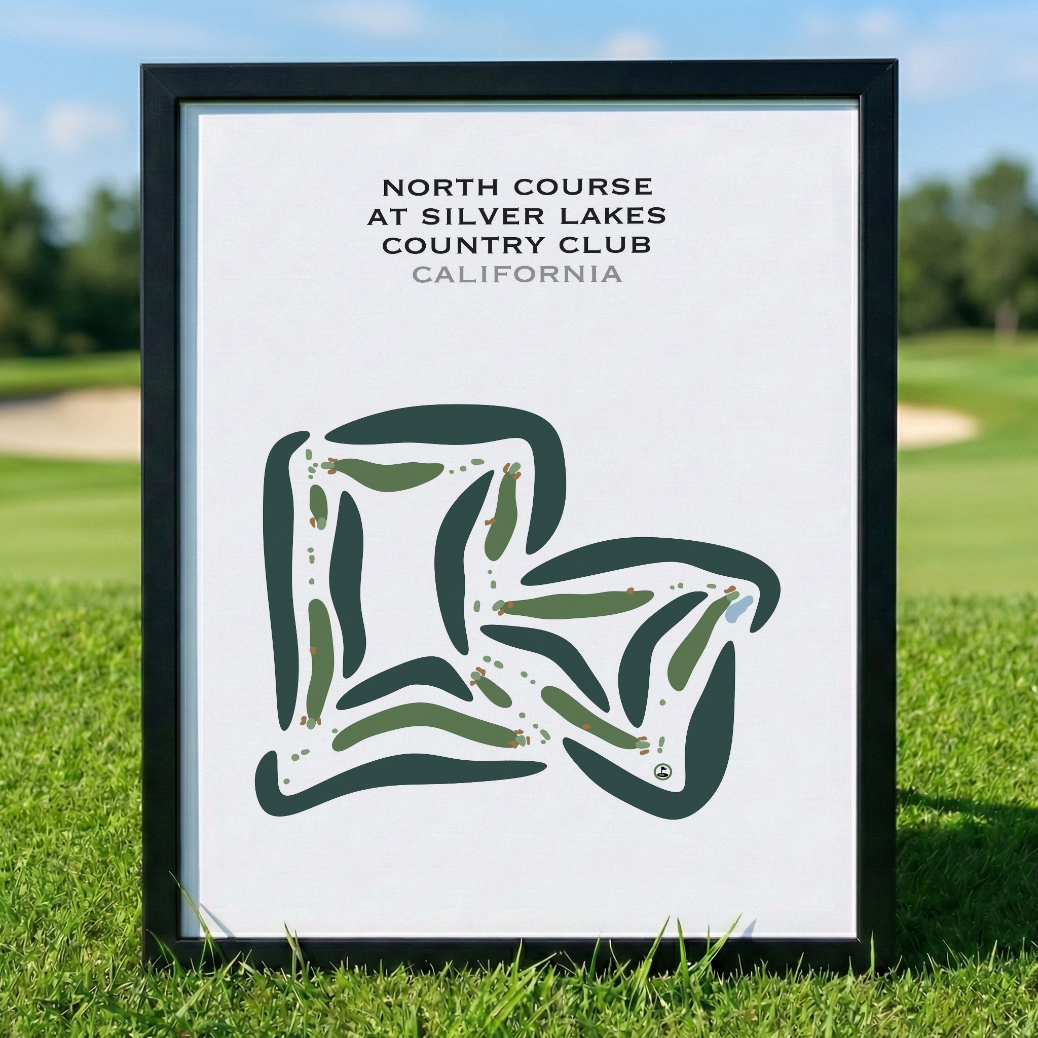 North Course at Silver Lakes Country Club, California - Printed Golf Courses