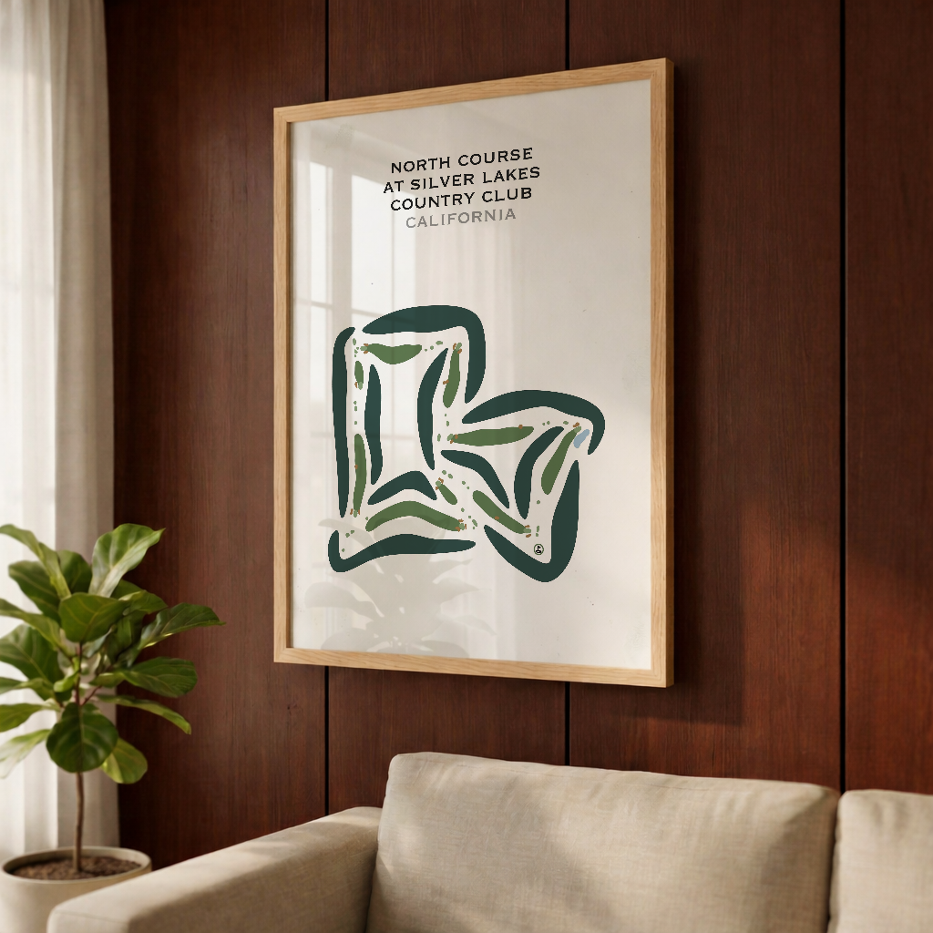 North Course at Silver Lakes Country Club, California - Printed Golf Courses