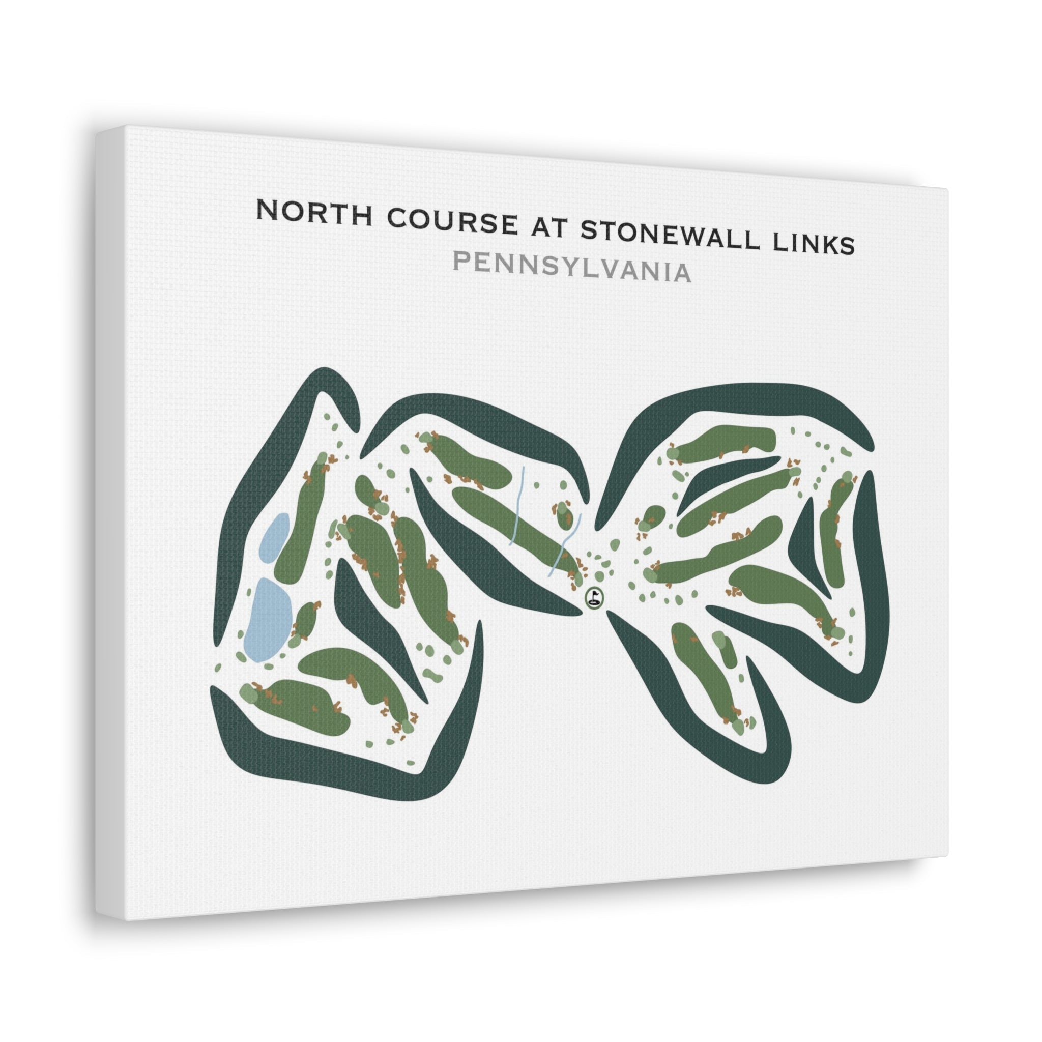 North Course at Stonewall Links, Pennsylvania - Printed Golf Courses