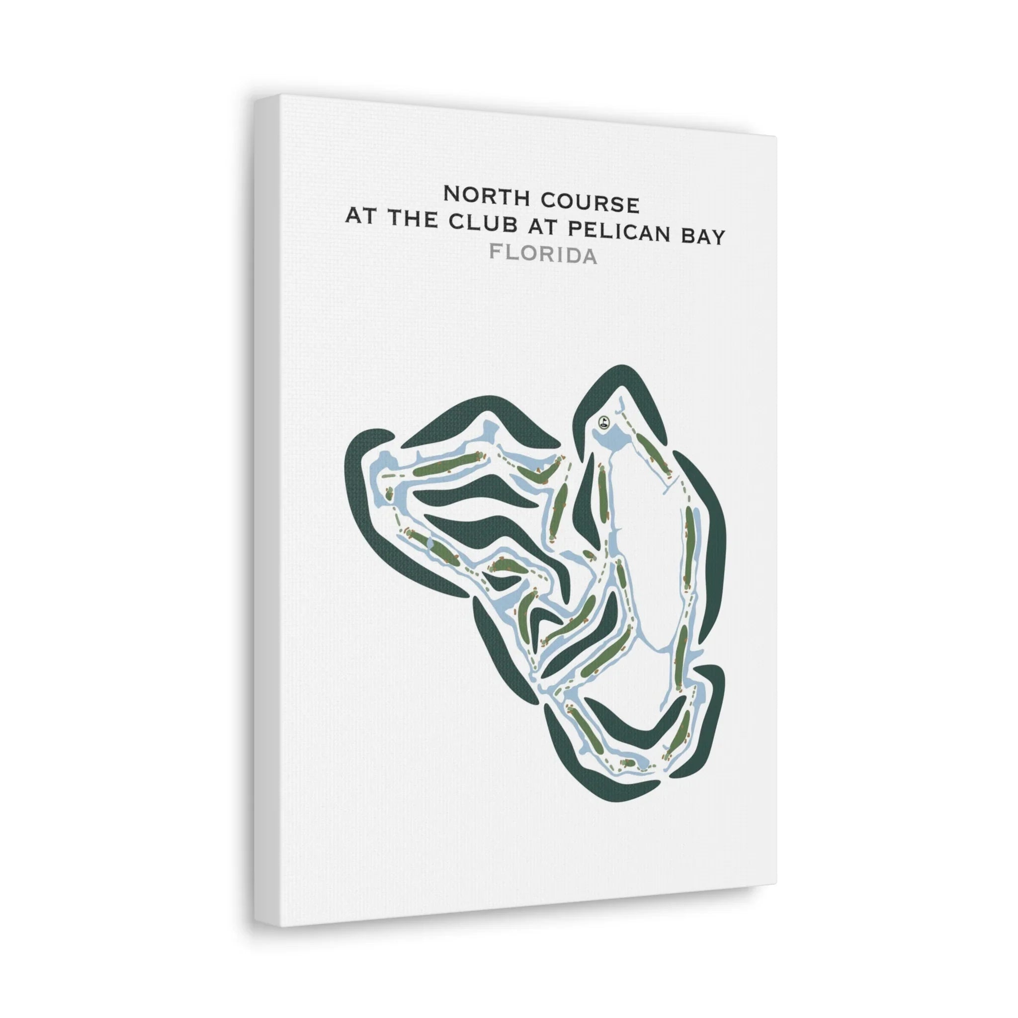 North Course at The Club at Pelican Bay, Florida - Printed Golf Courses