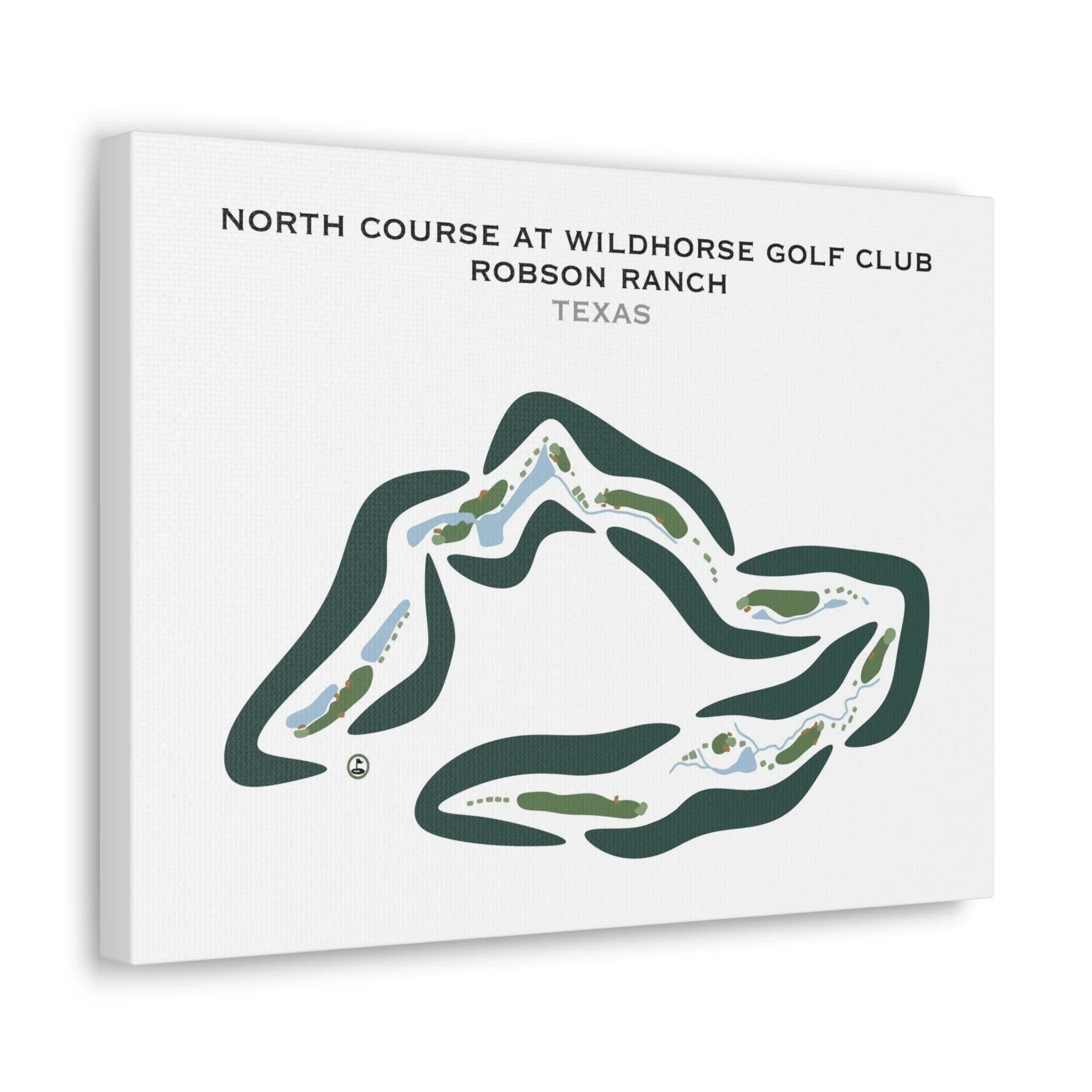 North Course at Wildhorse Golf Club at Robson Ranch, Texas - Printed Golf Courses