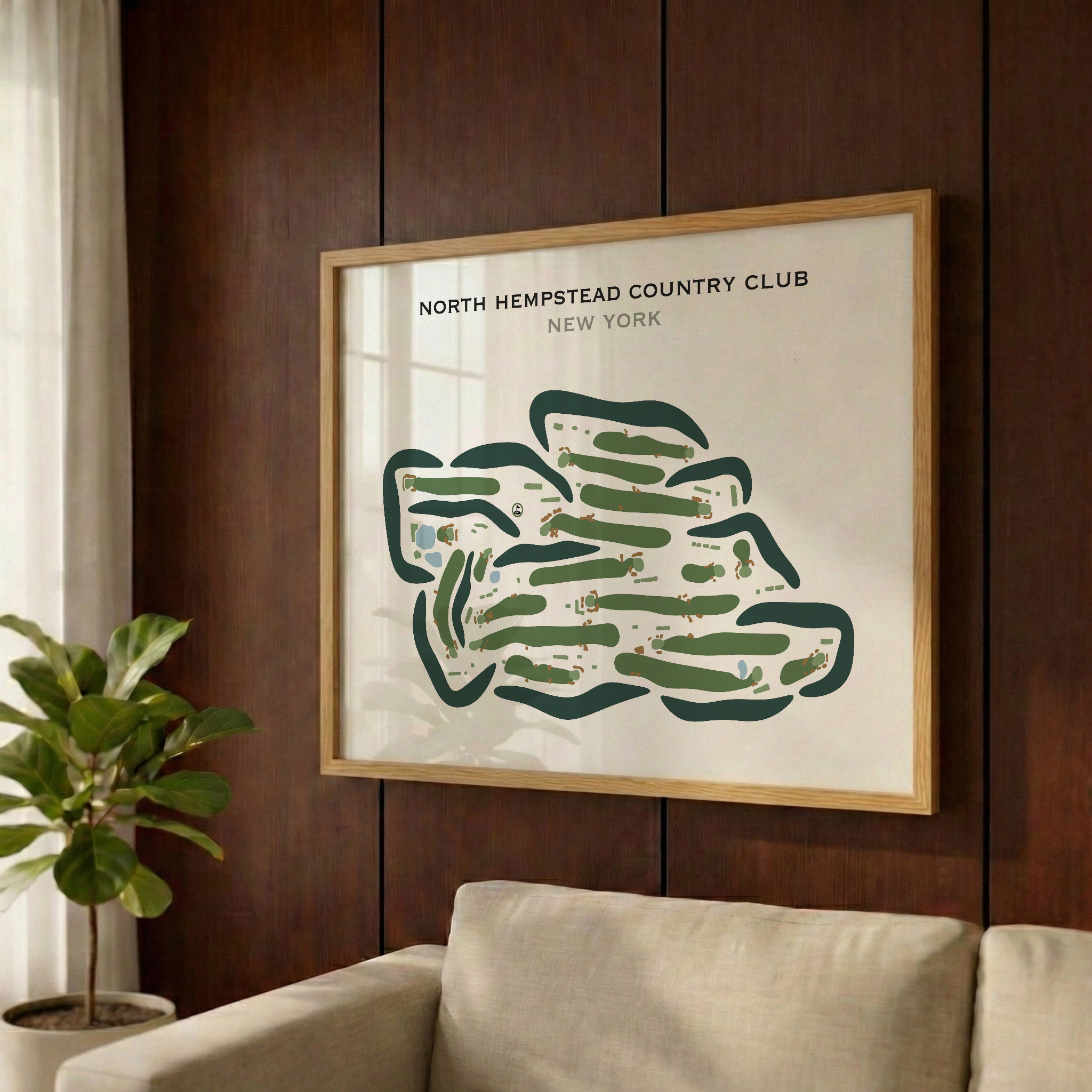 North Hempstead Country Club, New York - Printed Golf Courses