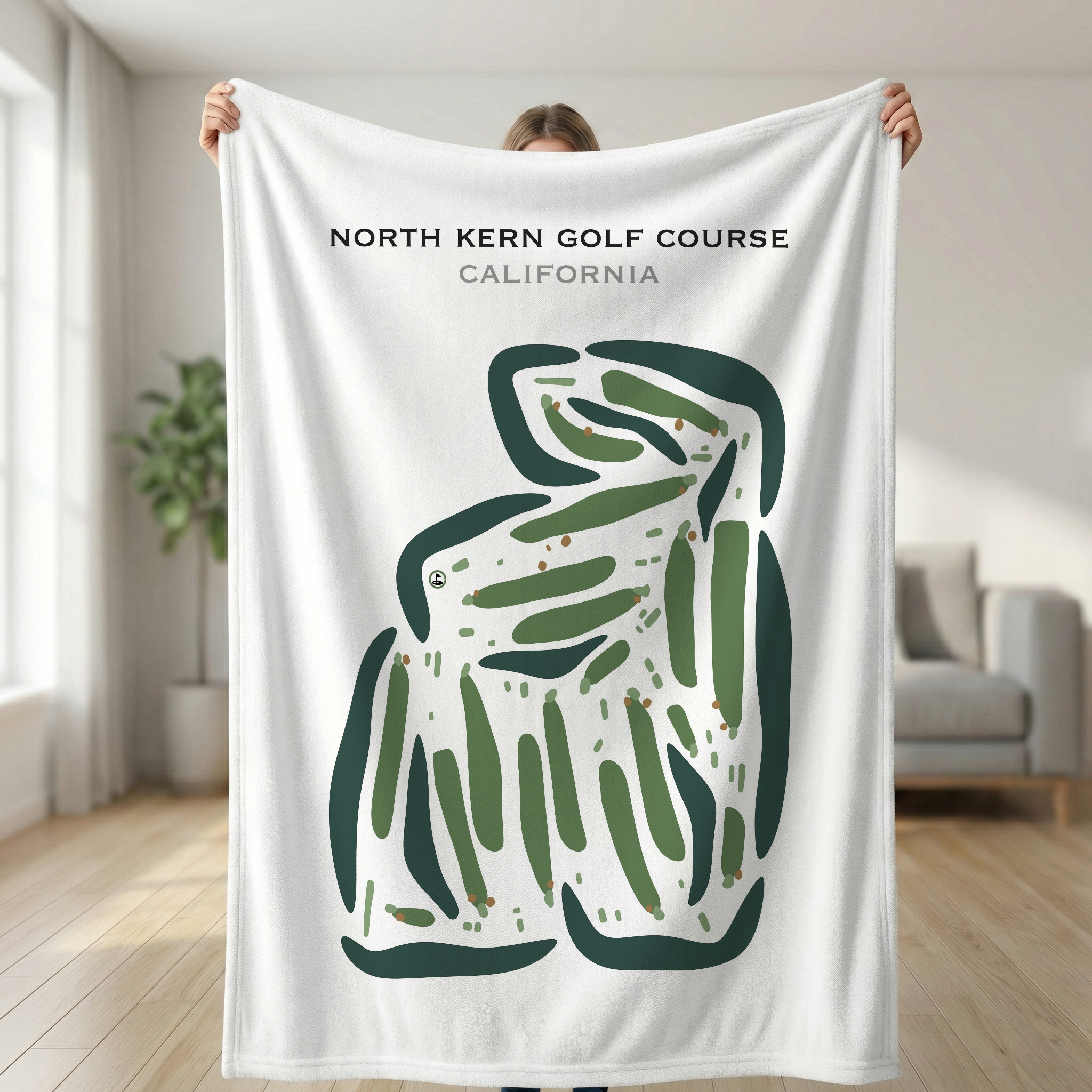 North Kern Golf Course, California - Printed Golf Courses