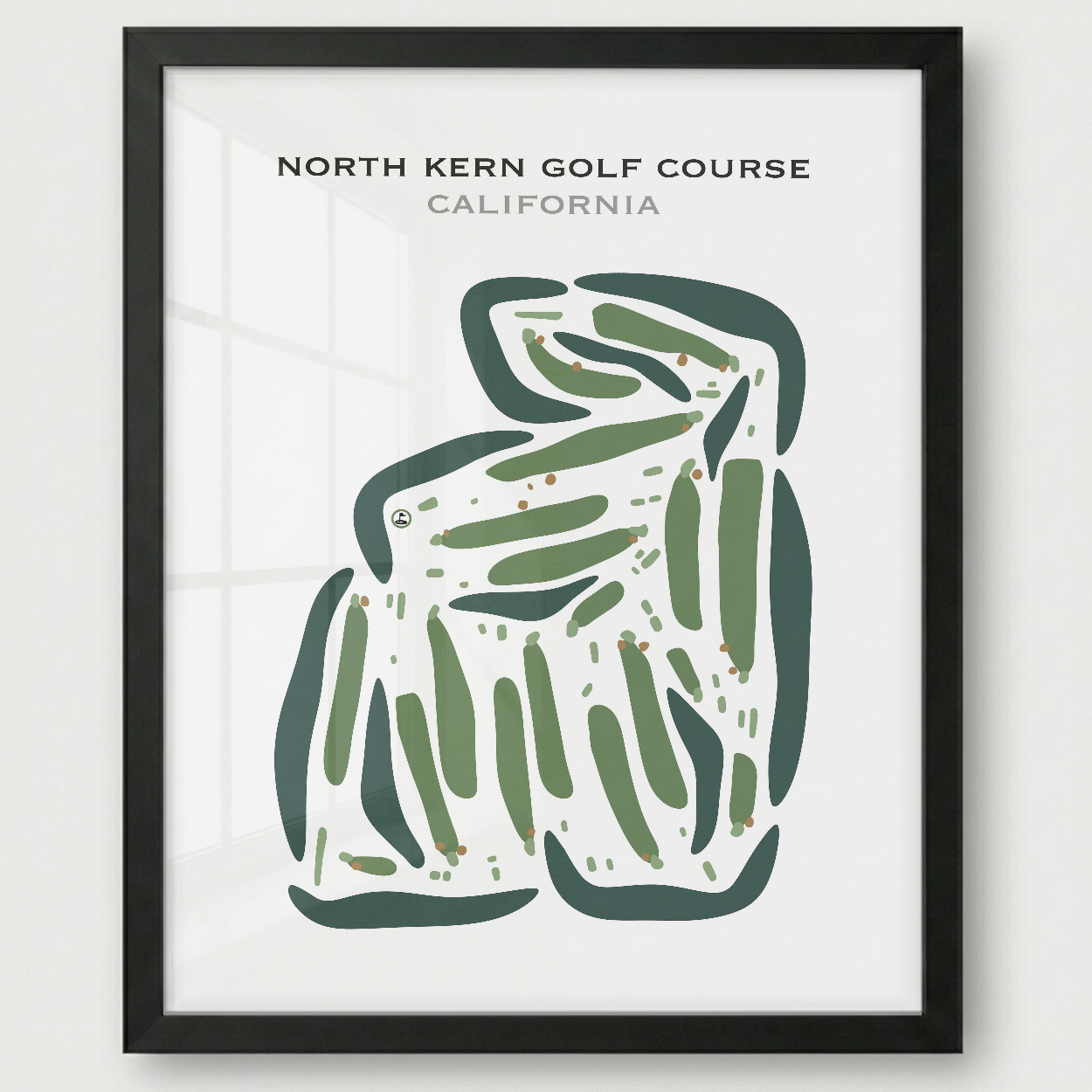 North Kern Golf Course, California - Printed Golf Courses