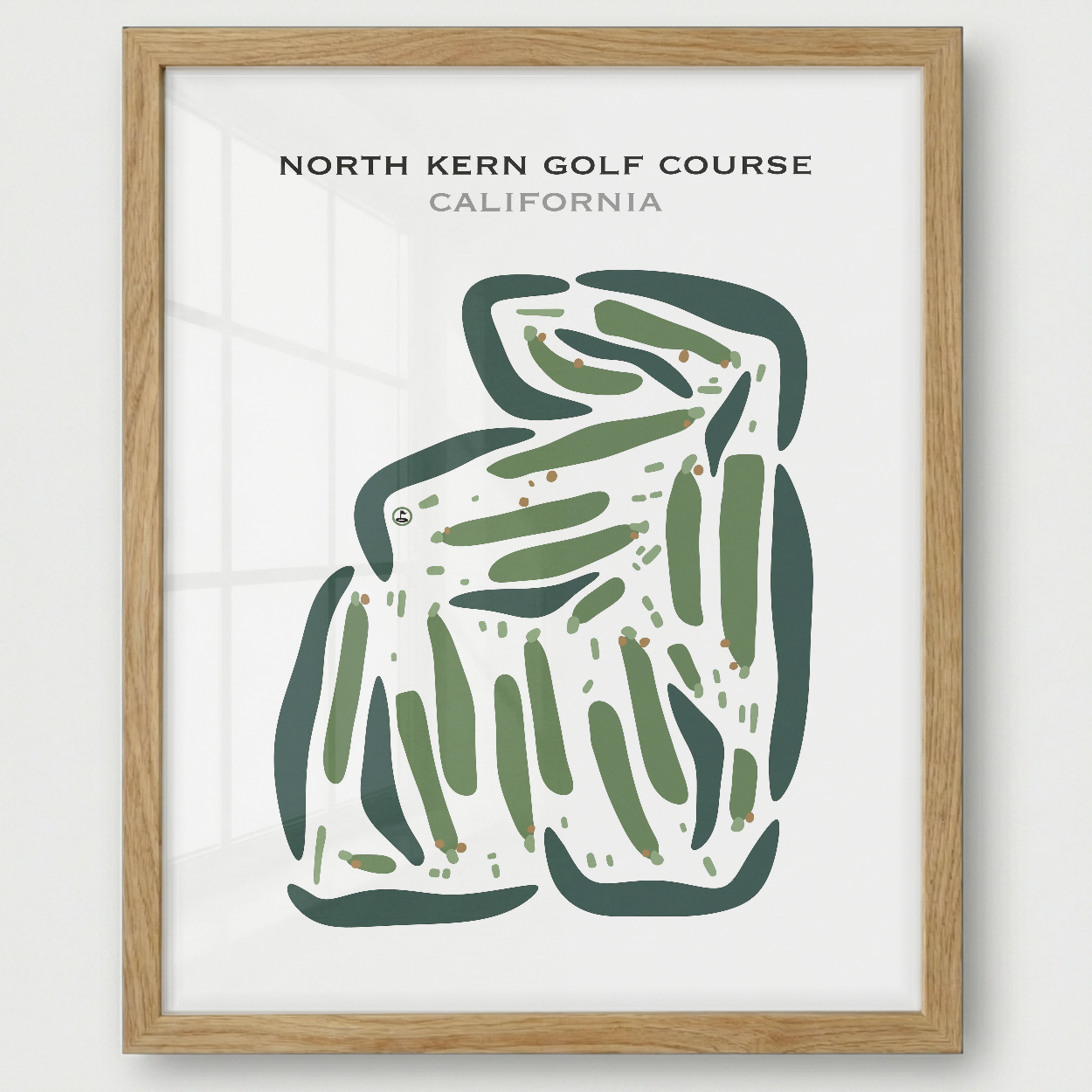 North Kern Golf Course, California - Printed Golf Courses