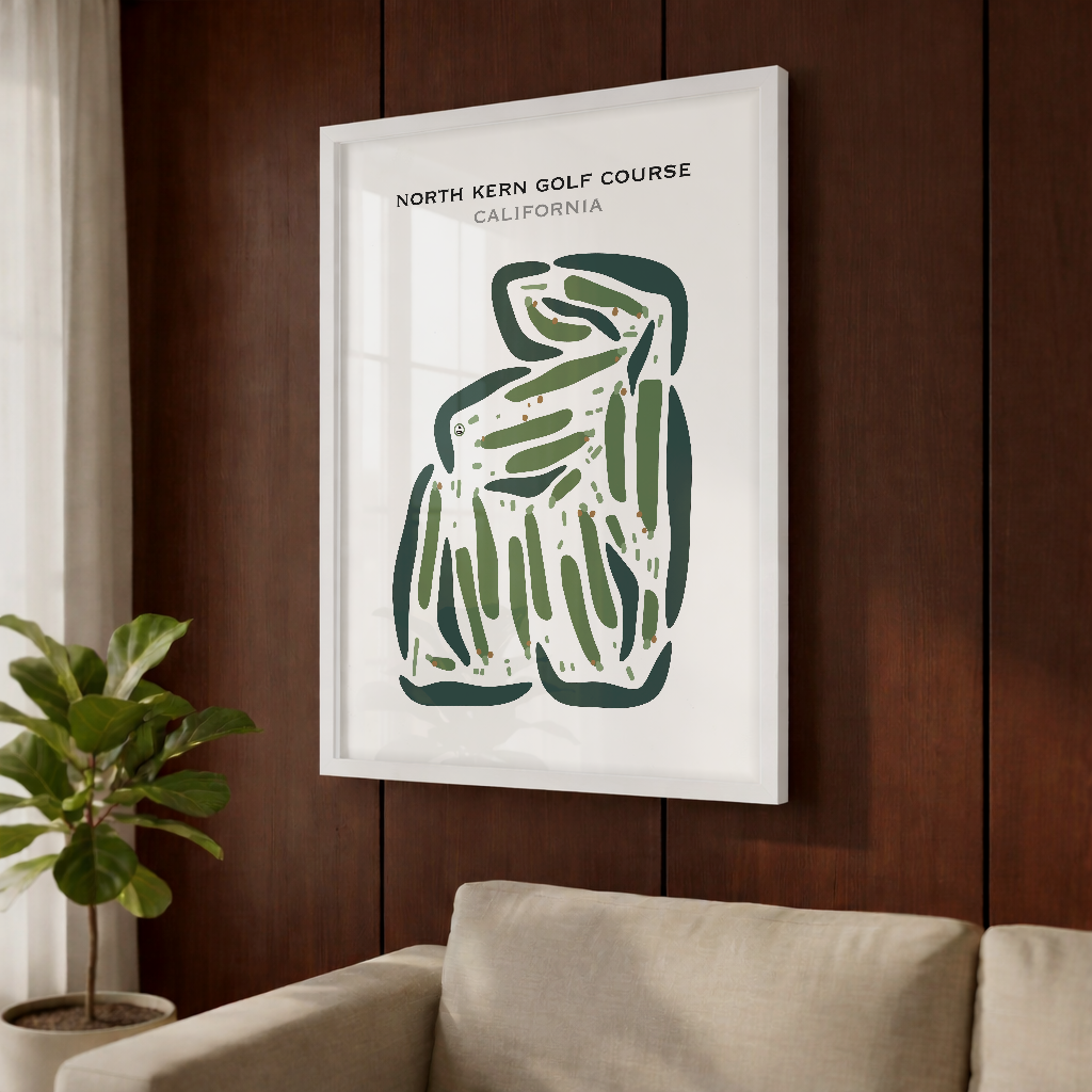 North Kern Golf Course, California - Printed Golf Courses