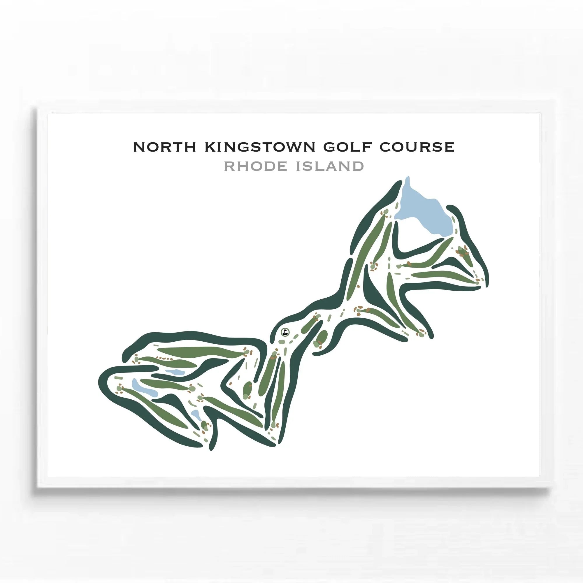 North Kingstown Golf Course, Rhode Island - Printed Golf Courses
