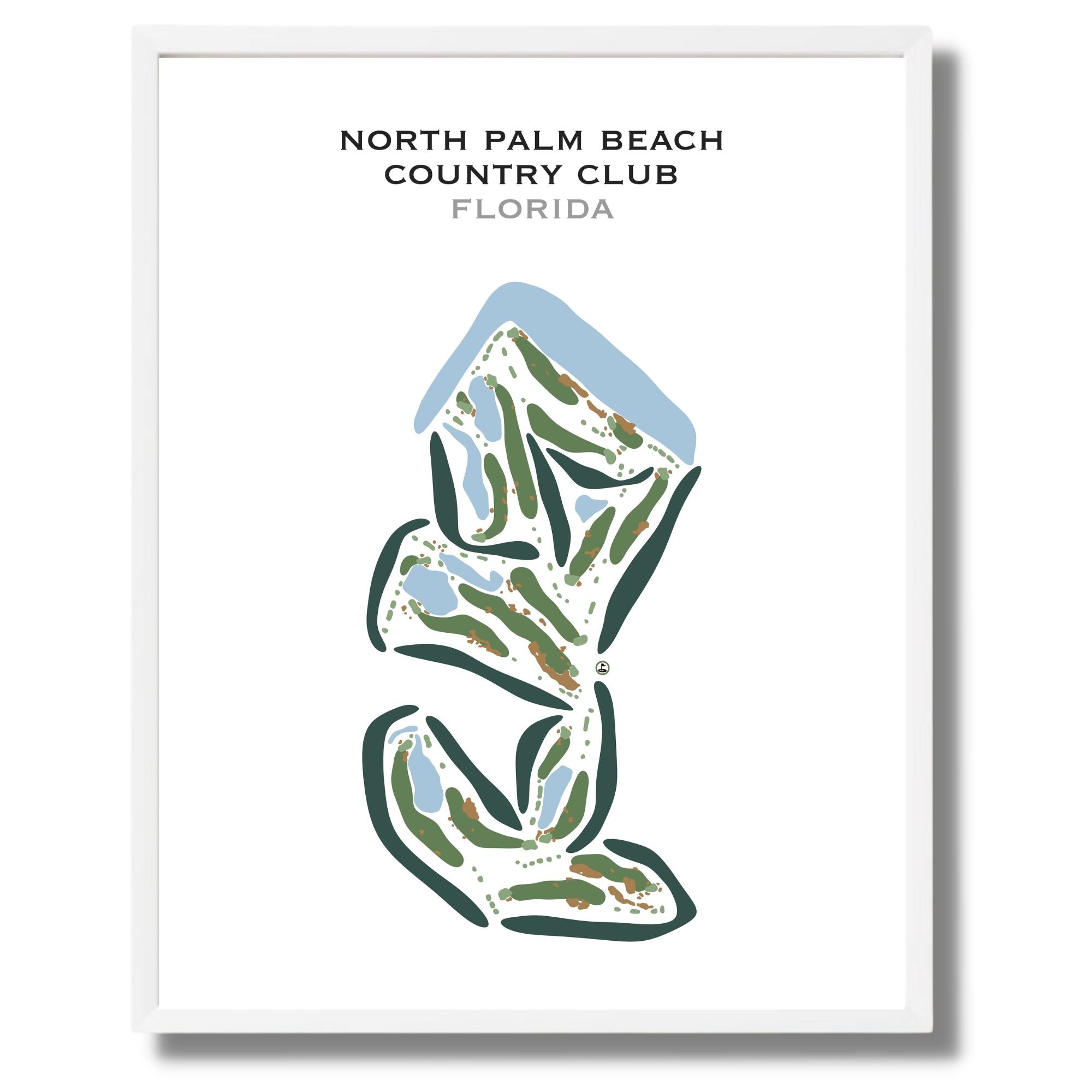 North Palm Beach Country Club, Florida - Printed Golf Courses