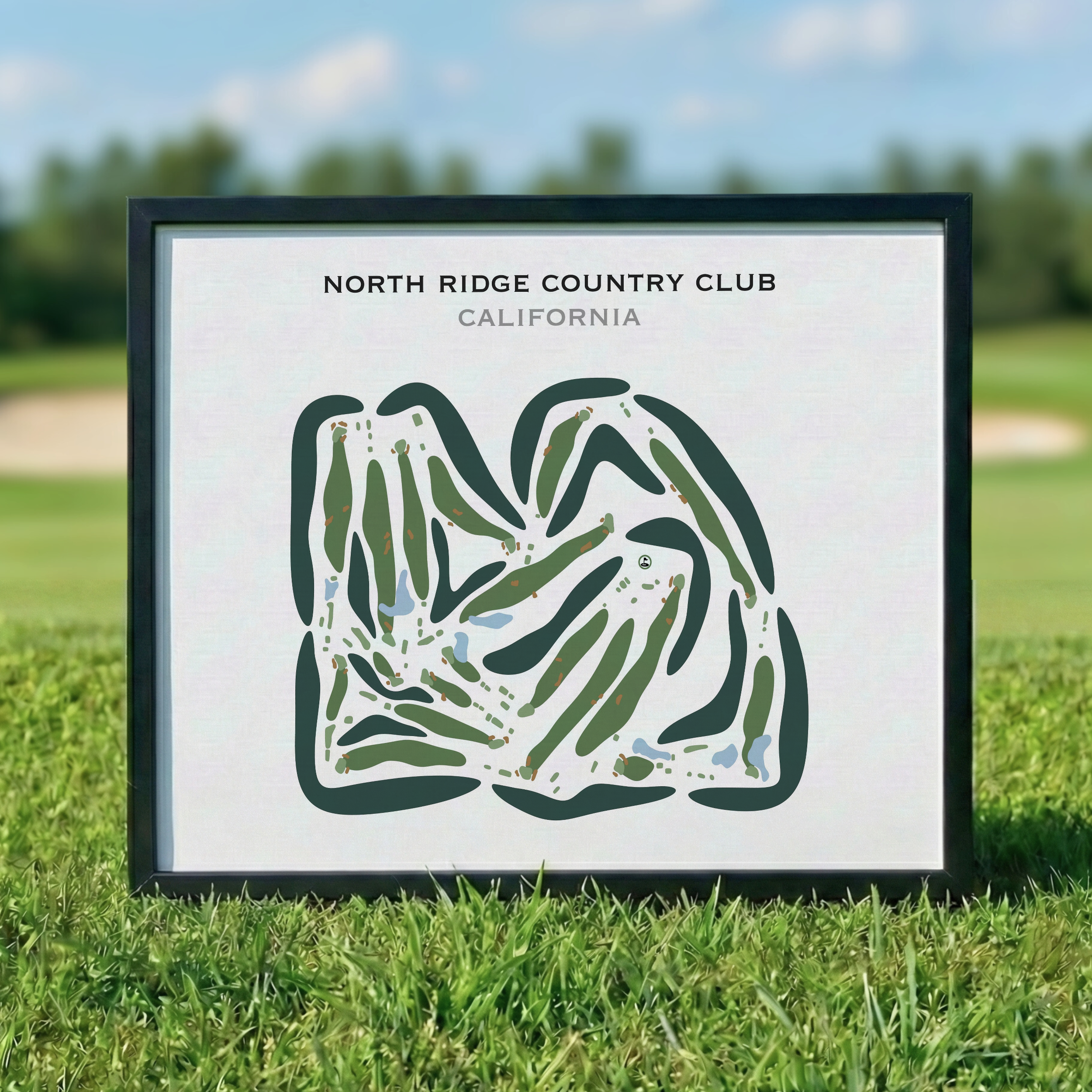 North Ridge Country Club, California - Printed Golf Courses