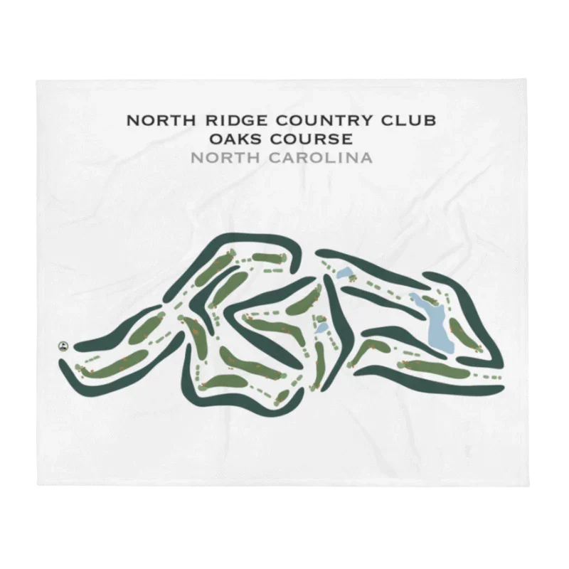 North Ridge Country Club - Oaks Course, North Carolina - Printed Golf Courses