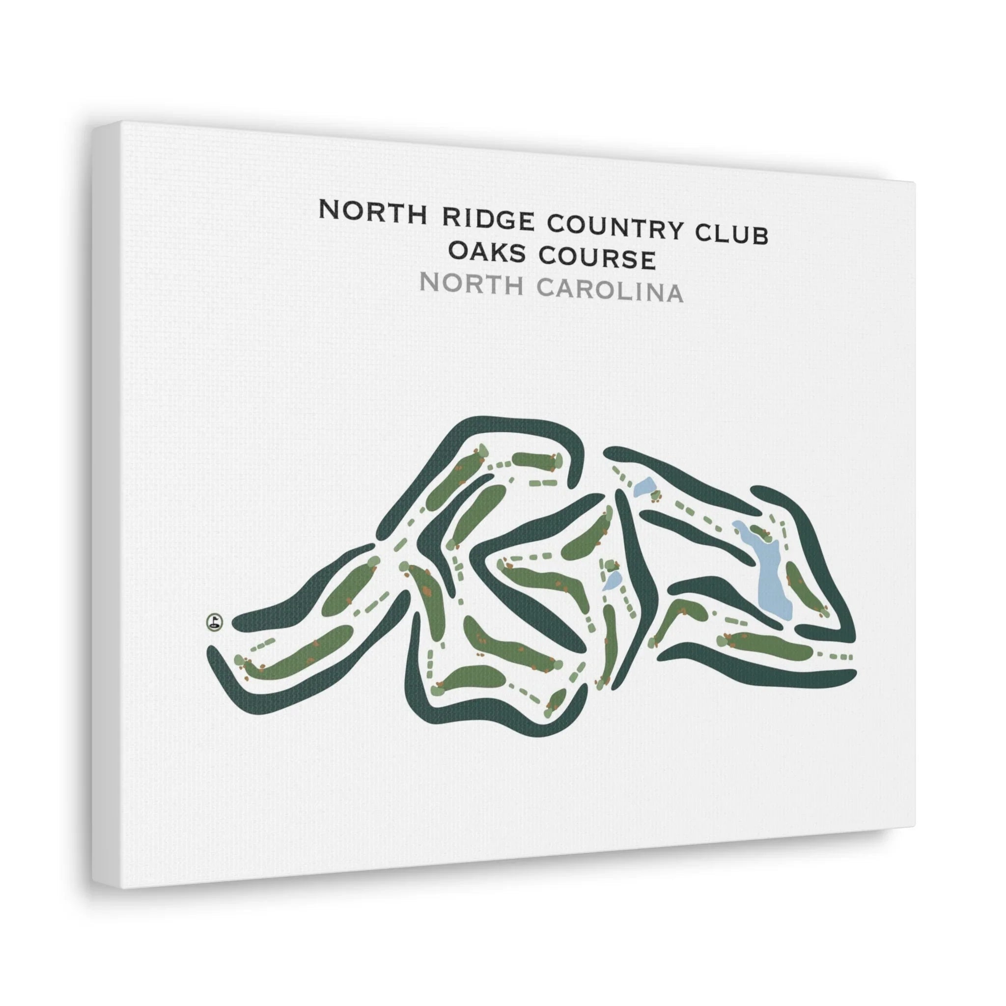 North Ridge Country Club - Oaks Course, North Carolina - Printed Golf Courses