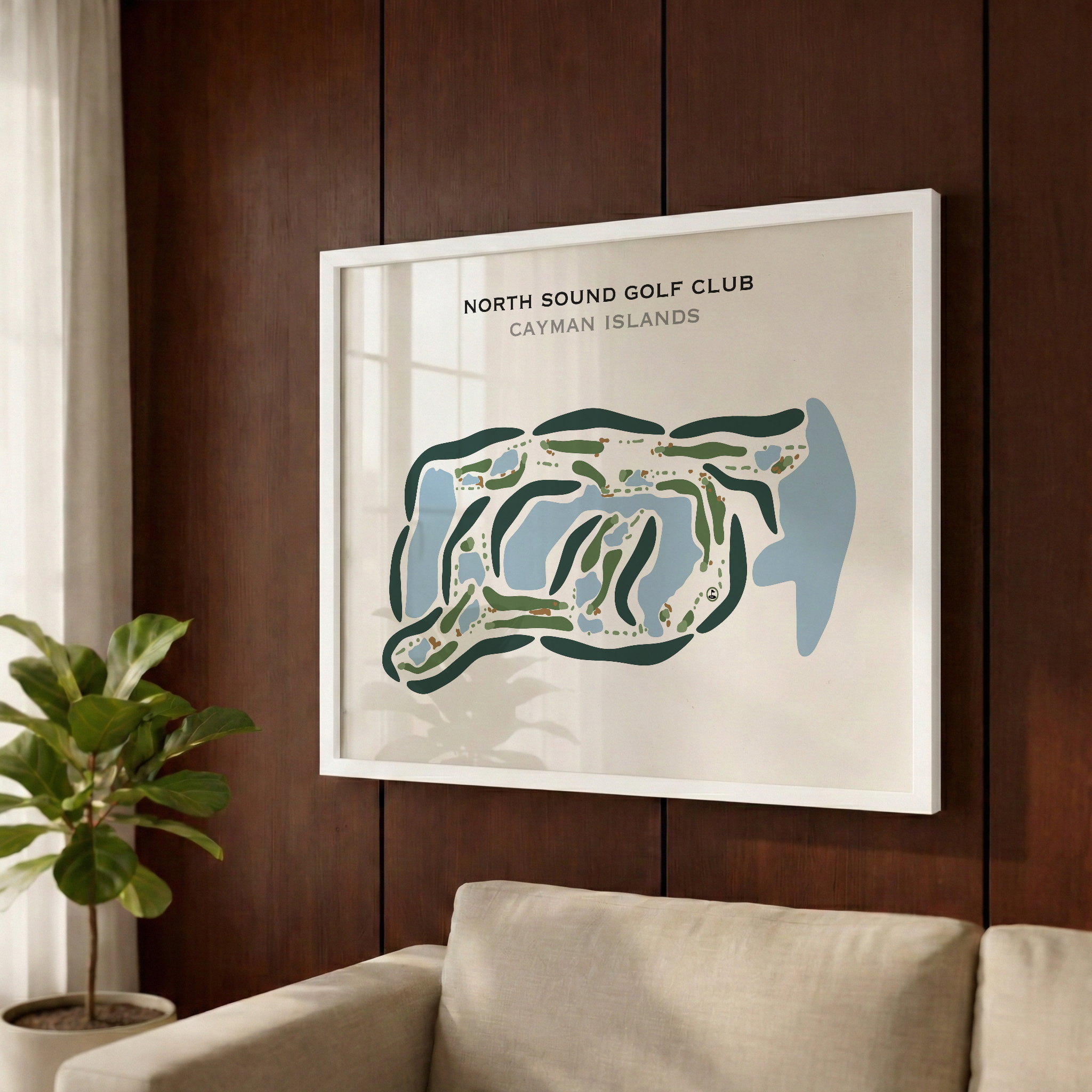 North Sound Golf Club, Cayman Islands - Printed Golf Courses