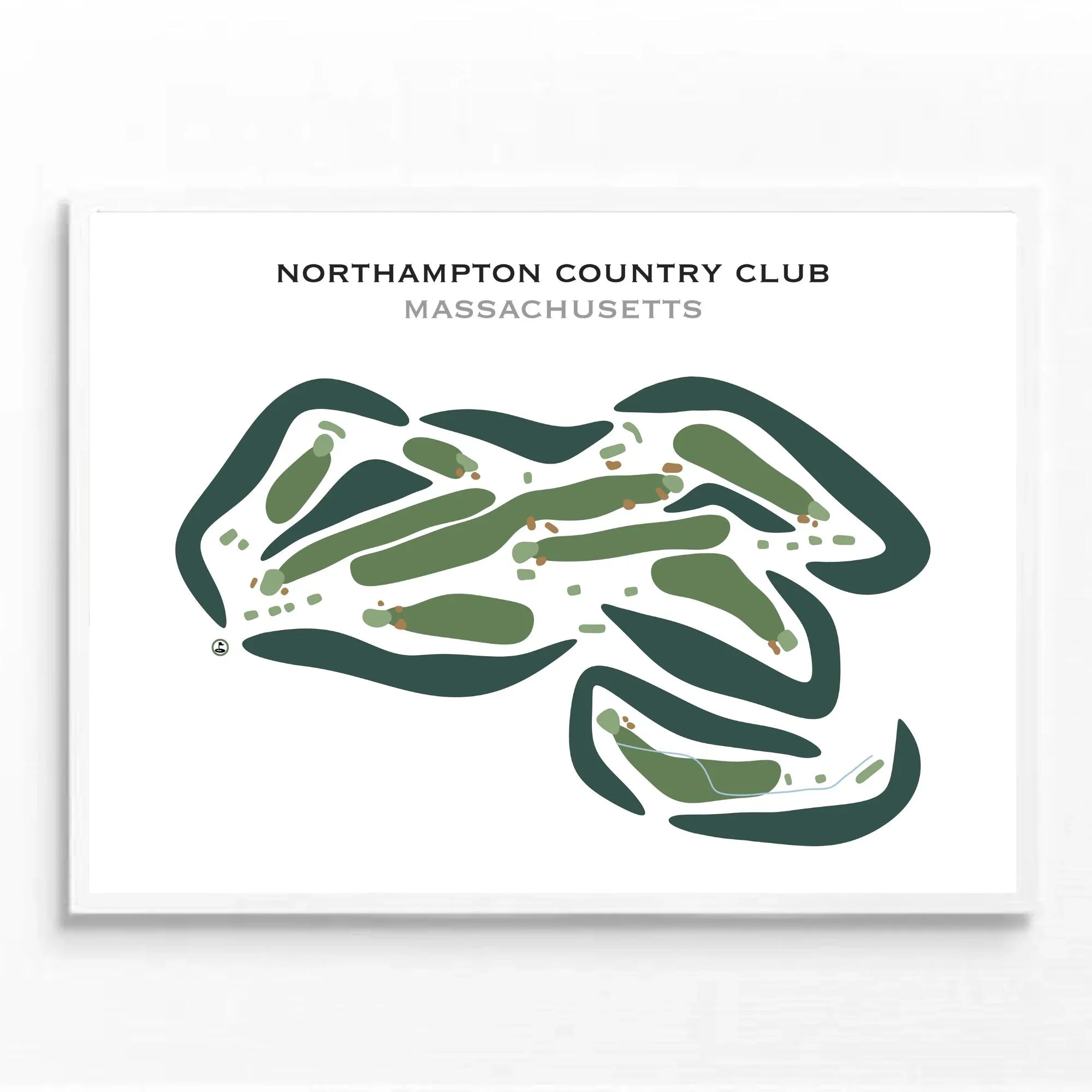 Northampton Country Club, Massachusetts - Printed Golf Courses