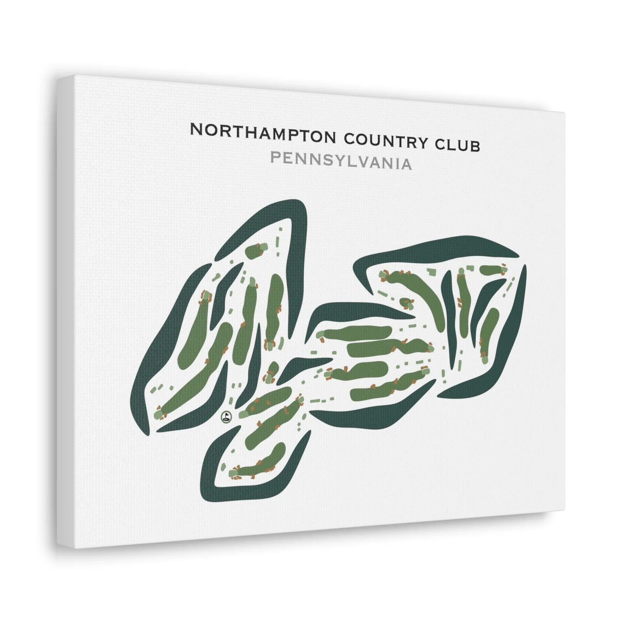 Northampton Country Club, Pennsylvania - Printed Golf Courses