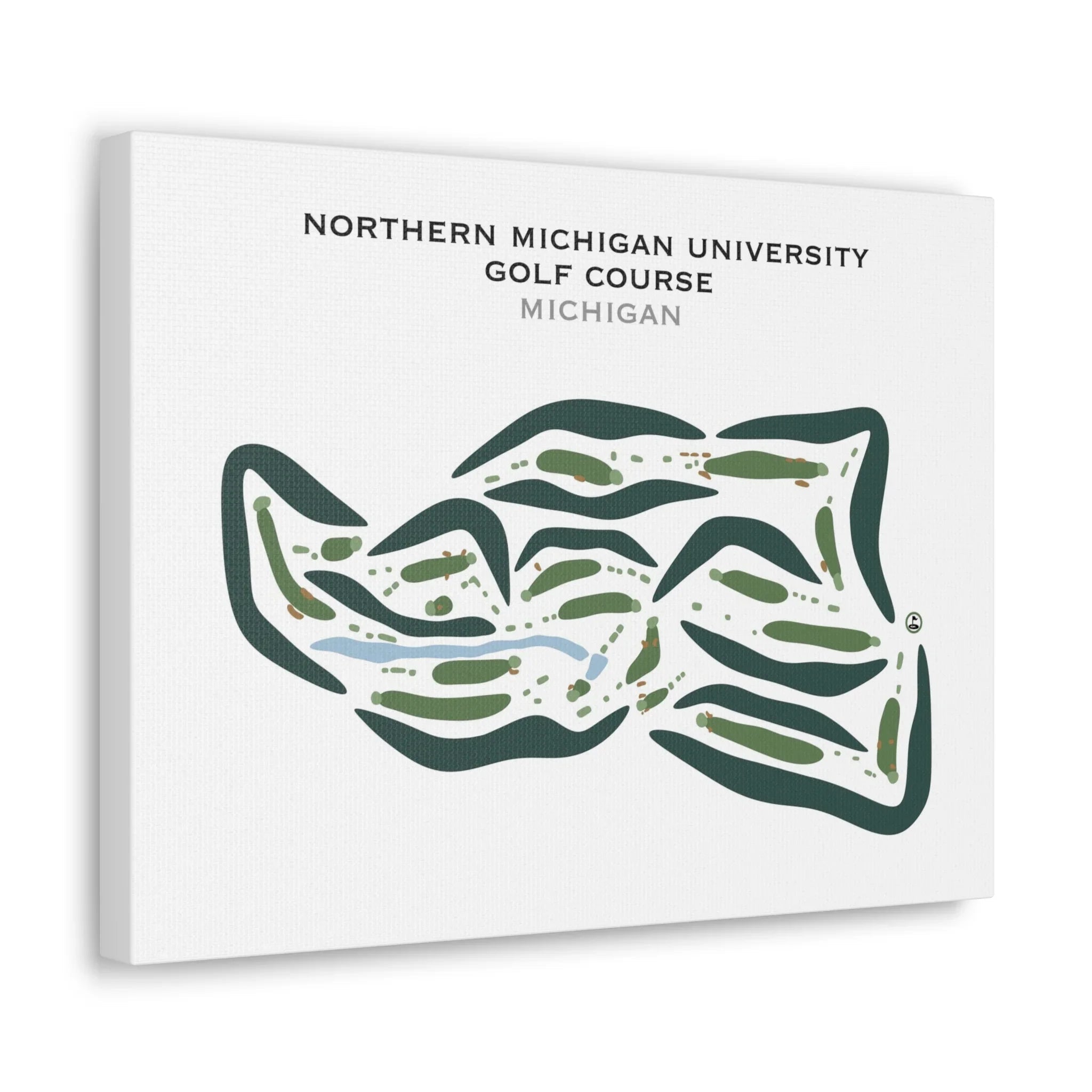 Northern Michigan University Golf Course, Michigan - Printed Golf Courses