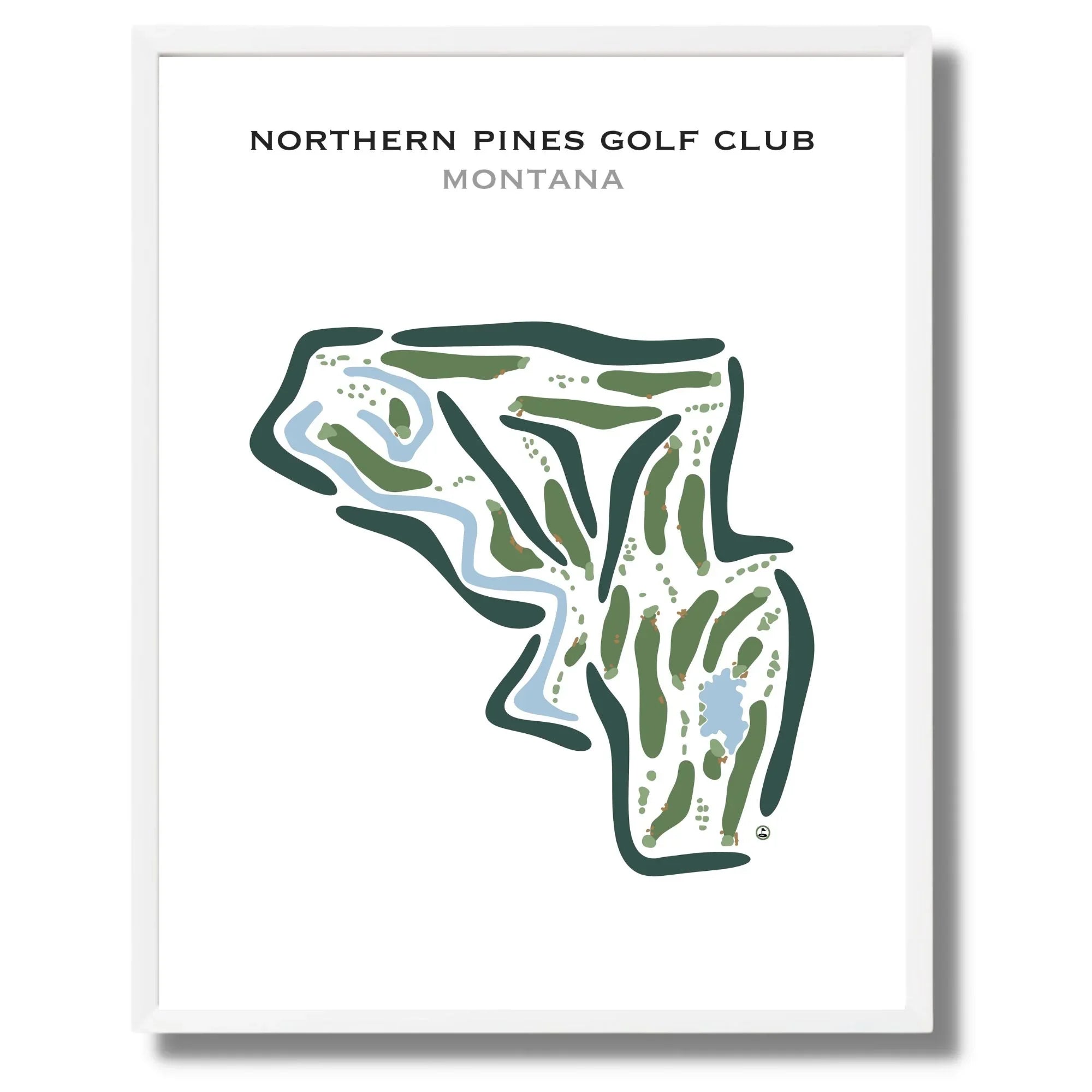 Northern Pines Golf Club, Montana - Printed Golf Course