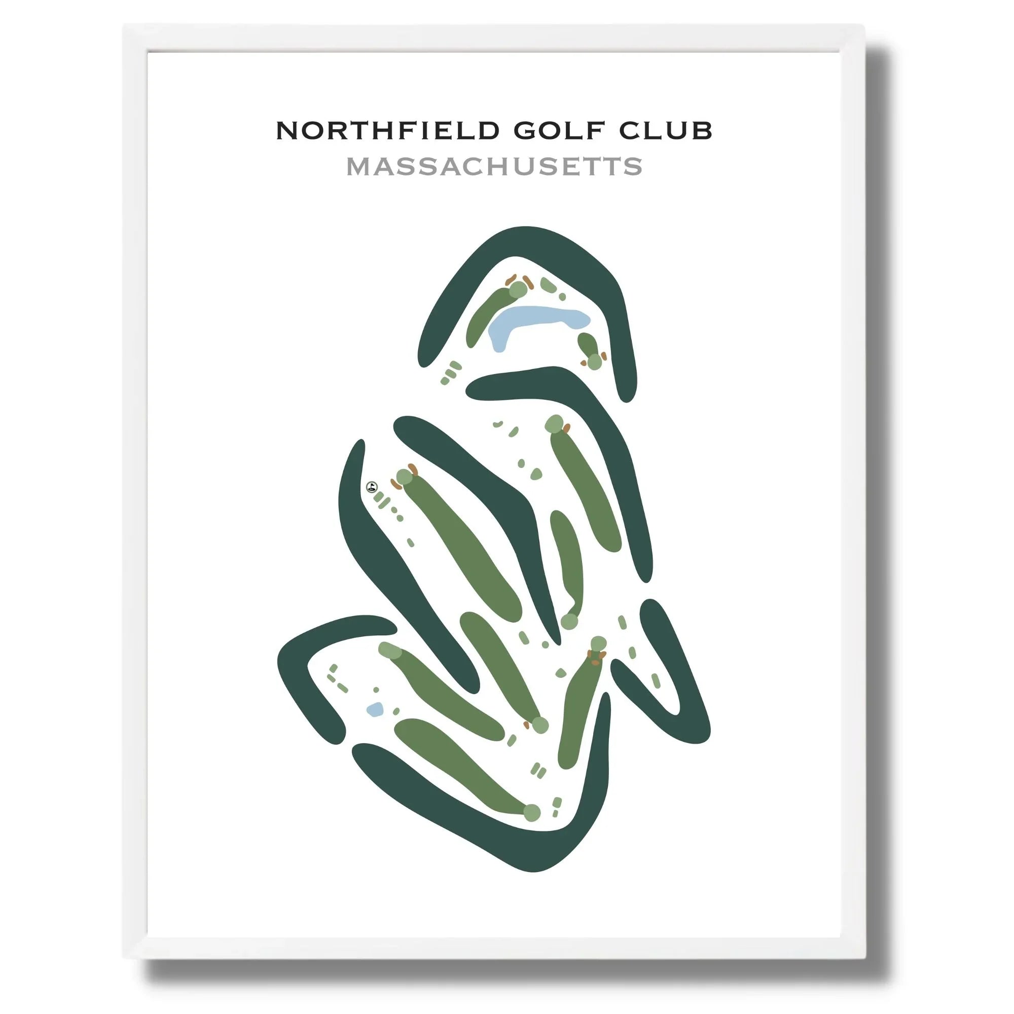 Northfield Golf Club, Massachusetts - Printed Golf Courses