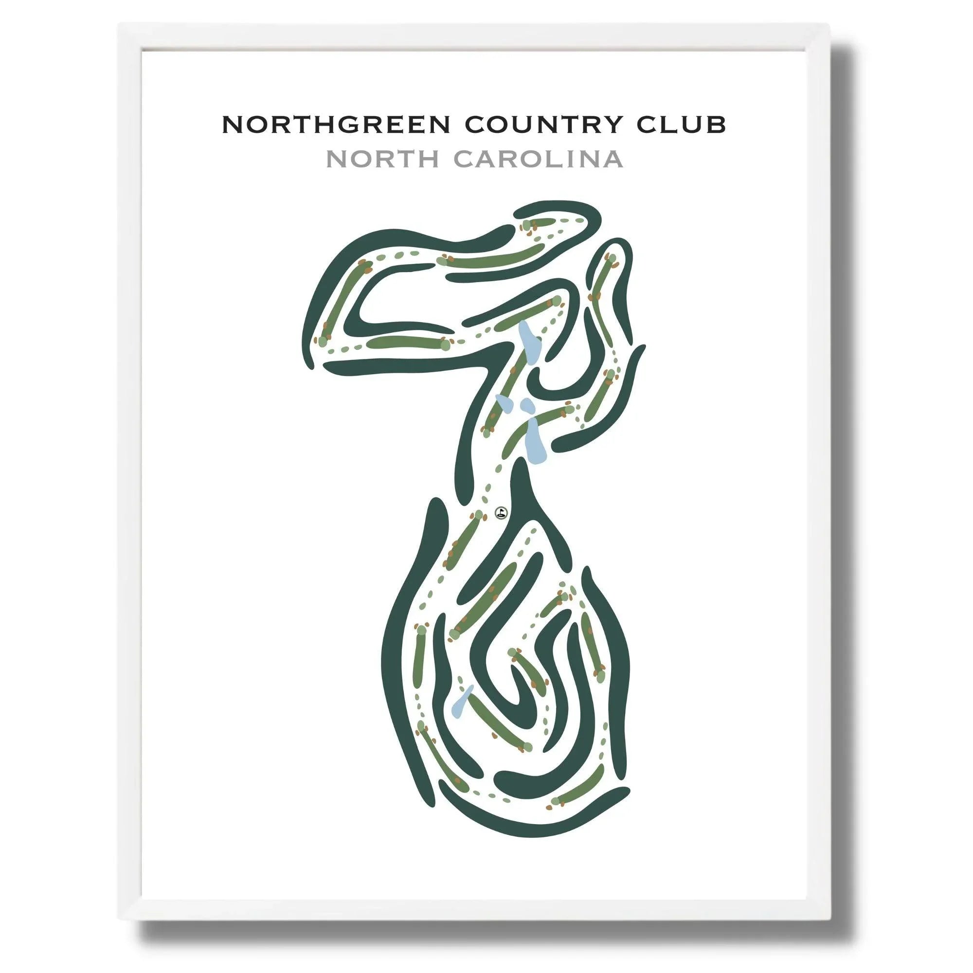 Northgreen Country Club, North Carolina - Printed Golf Courses