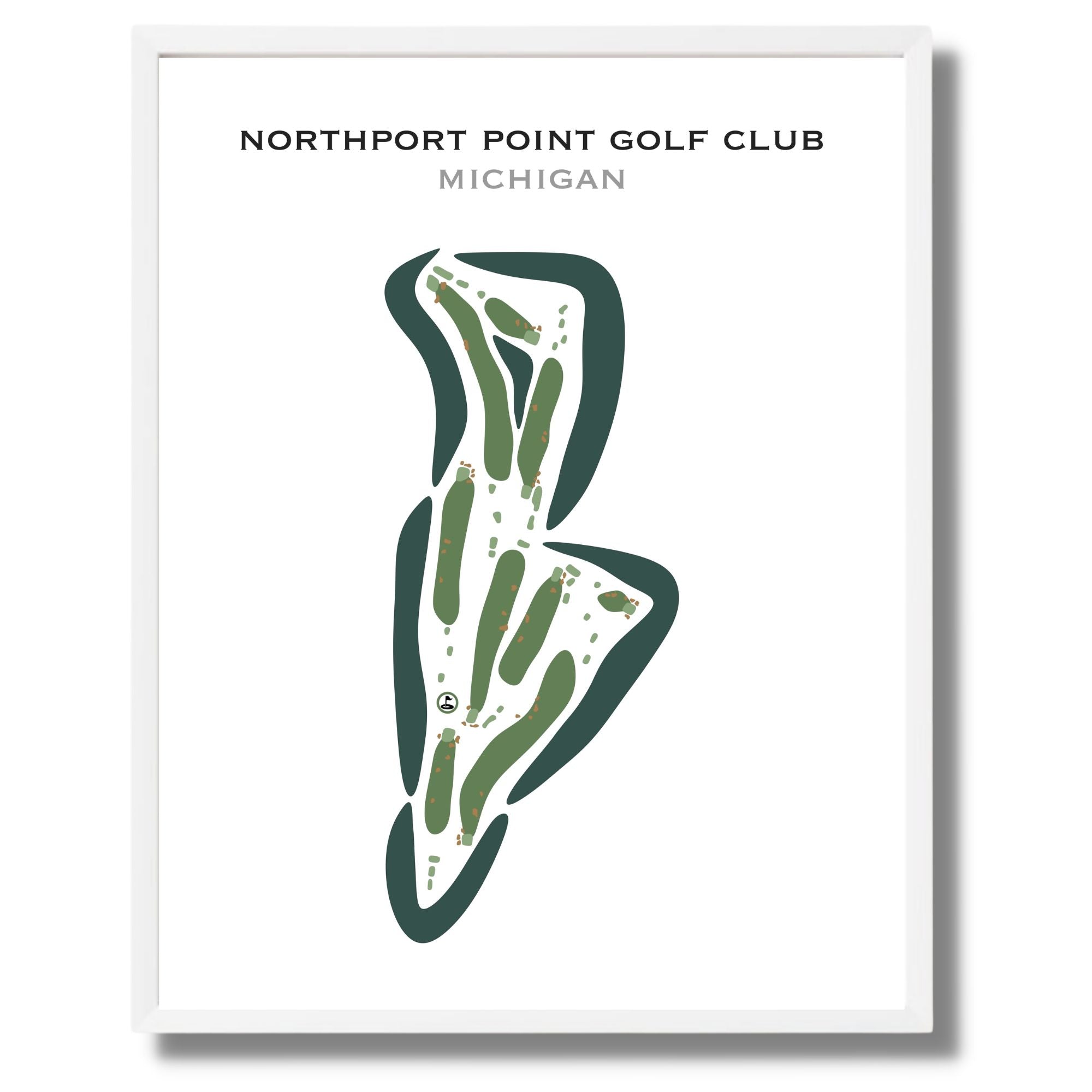 Northport Point Golf Club, Michigan - Printed Golf Courses
