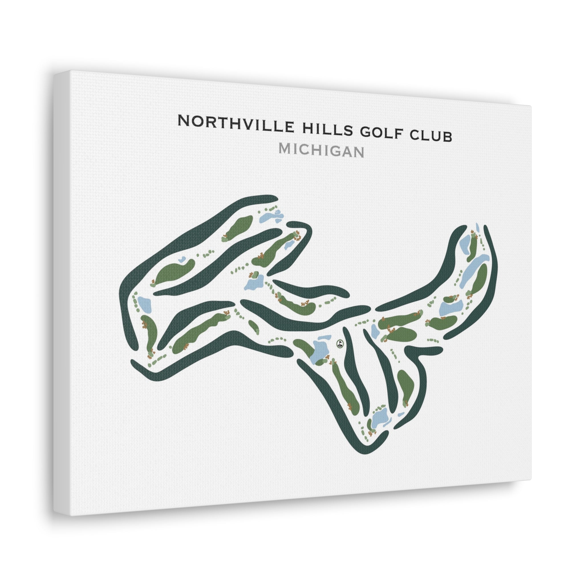 Northville Hills Golf Club, Michigan - Printed Golf Courses
