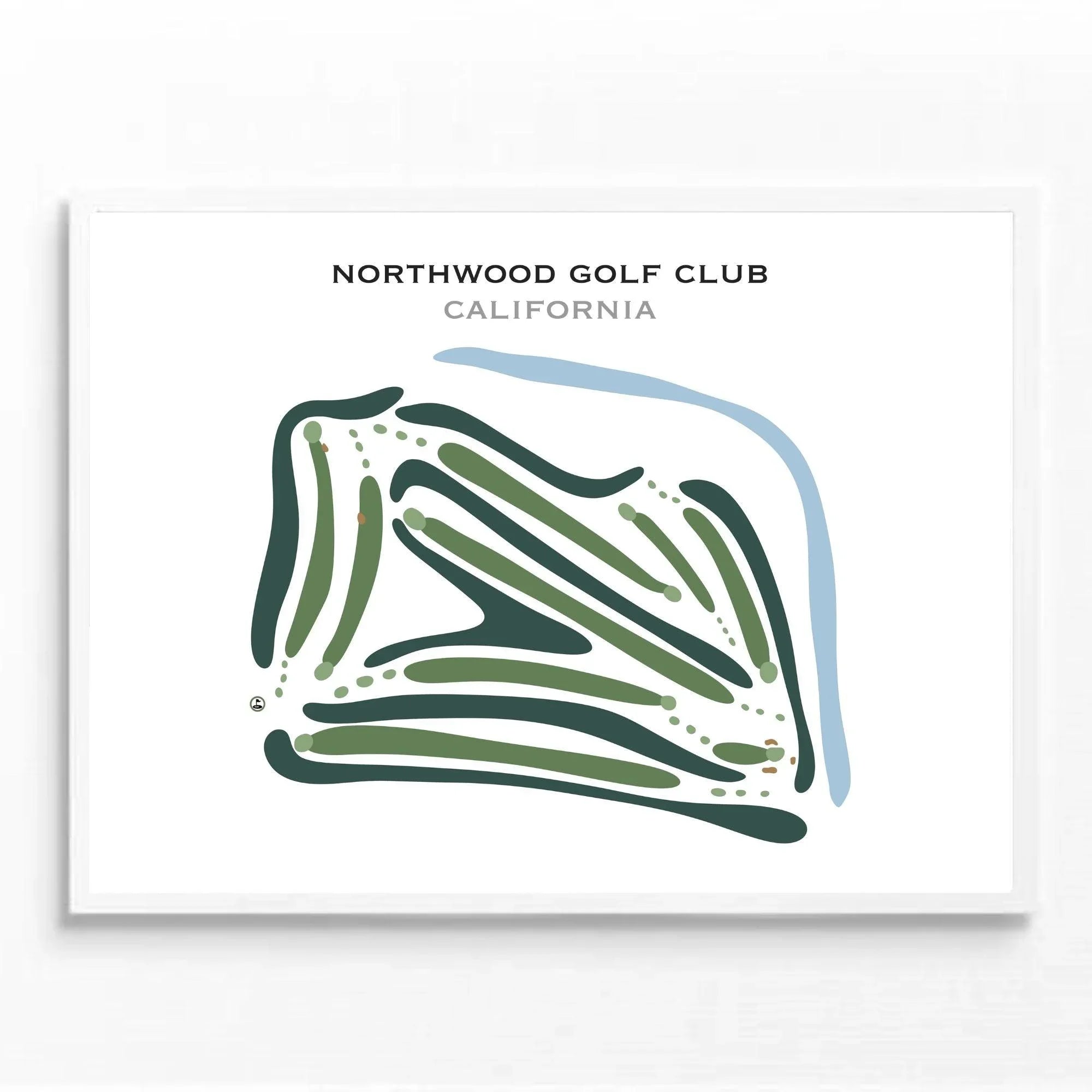 Northwood Golf Club, California - Printed Golf Courses