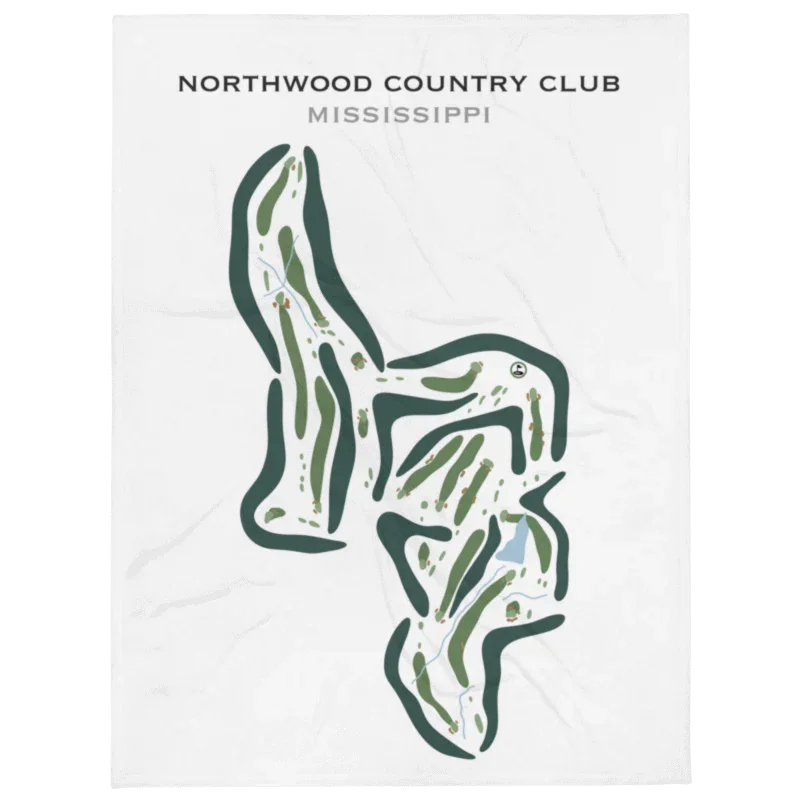 Northwood Country Club, Mississippi - Printed Golf Courses