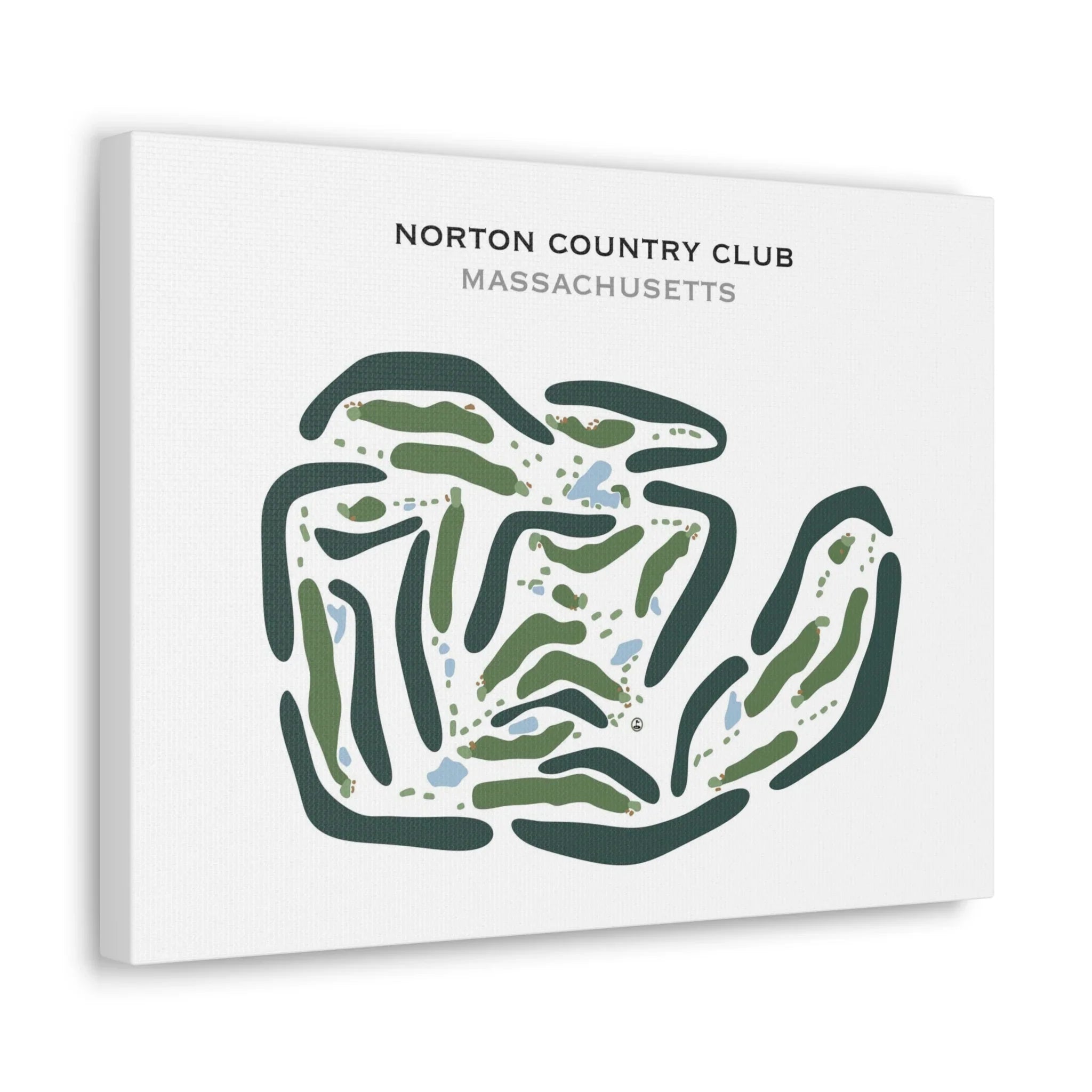 Norton Country Club, Massachusetts - Printed Golf Courses