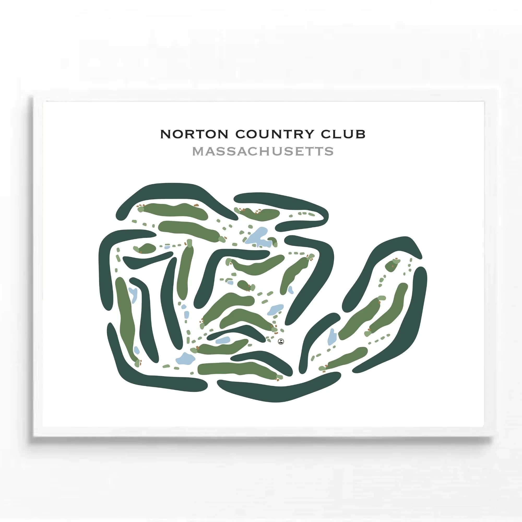 Norton Country Club, Massachusetts - Printed Golf Courses