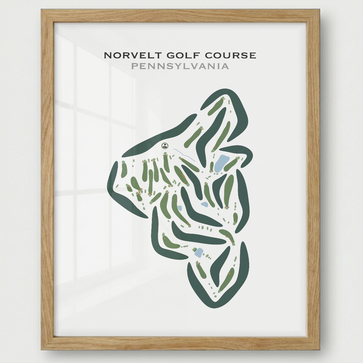Norvelt Golf Course, Pennsylvania - Printed Golf Courses