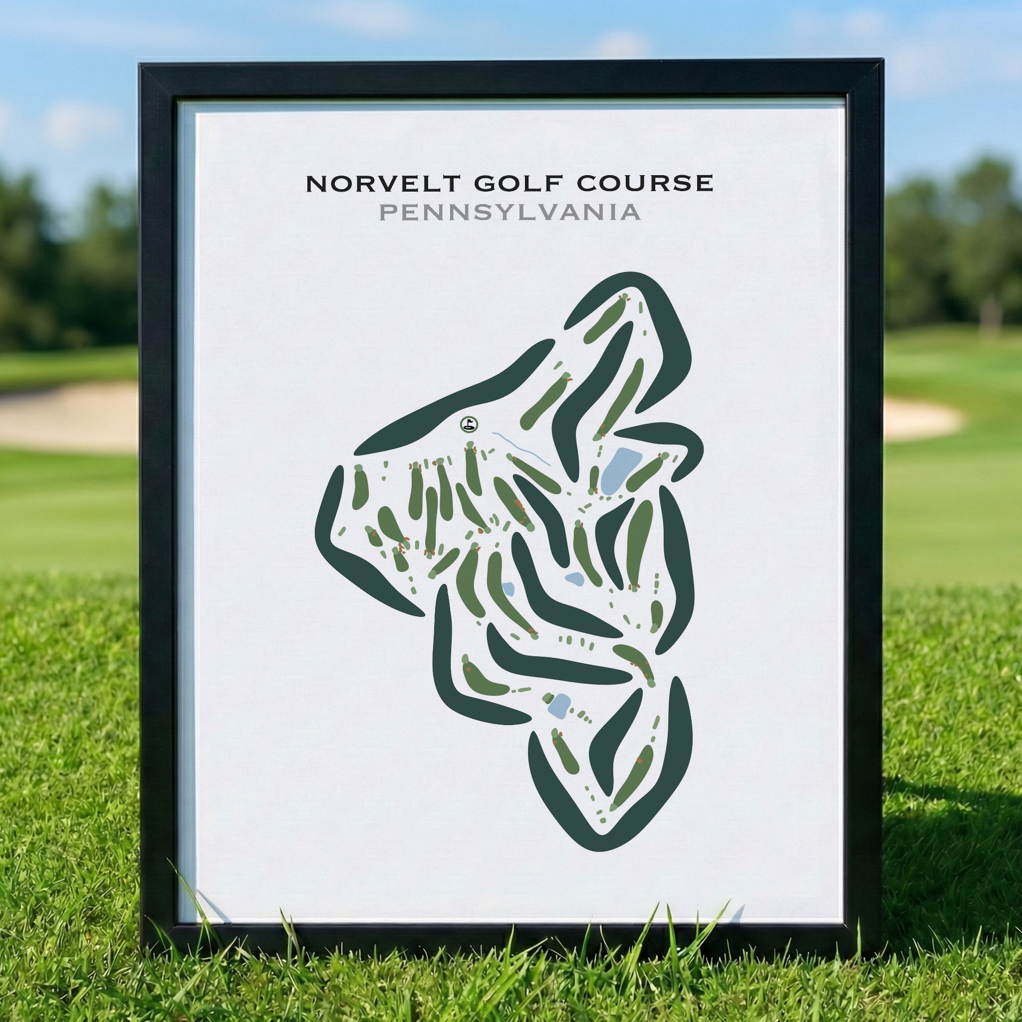 Norvelt Golf Course, Pennsylvania - Printed Golf Courses