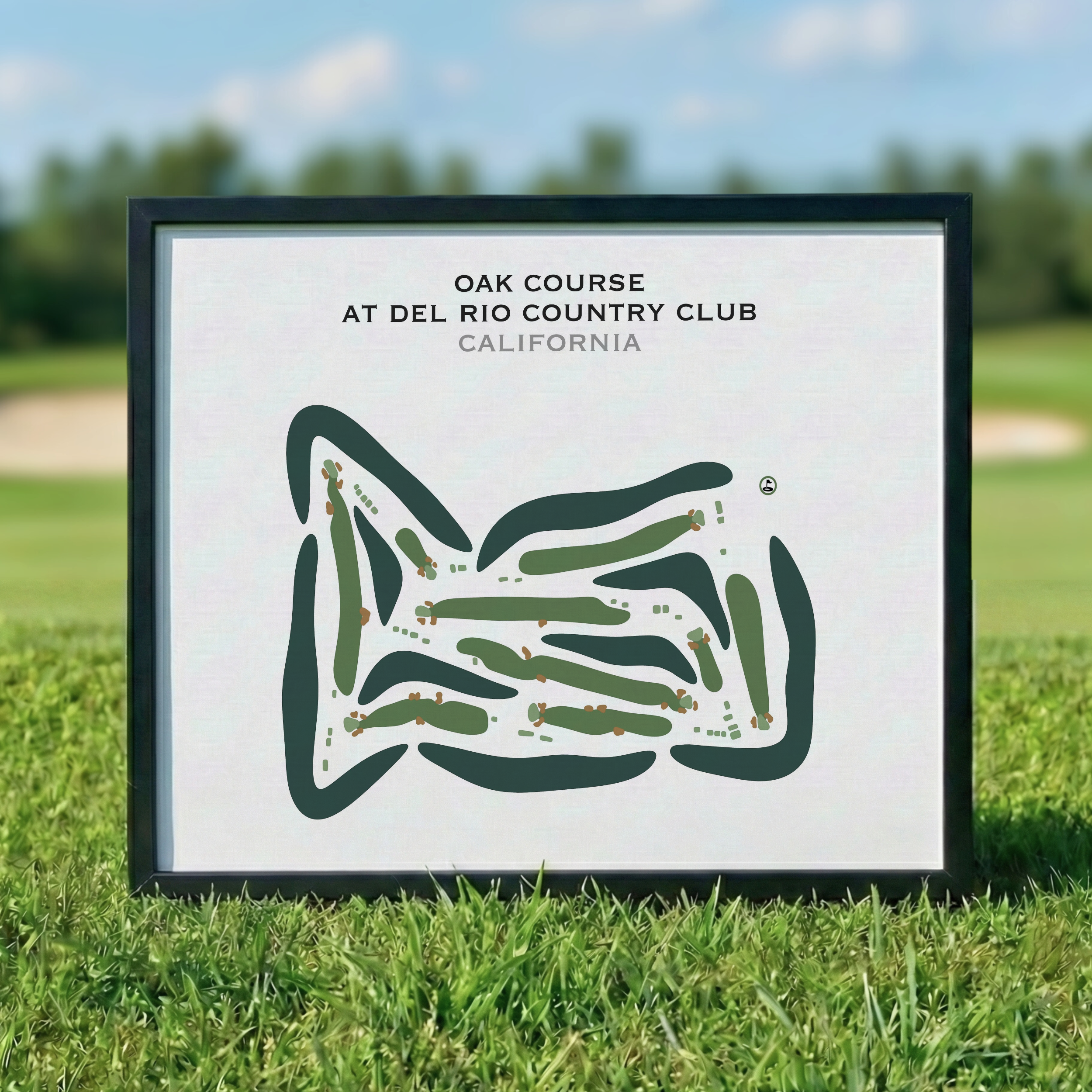 Oak Course at Del Rio Country Club, California - Printed Golf Courses